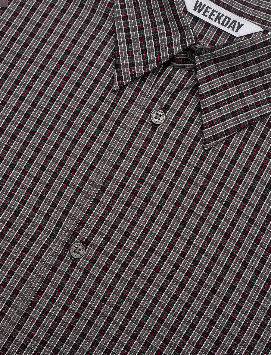 Weekday - Checked Shirt - karierte hemden - black check - 3