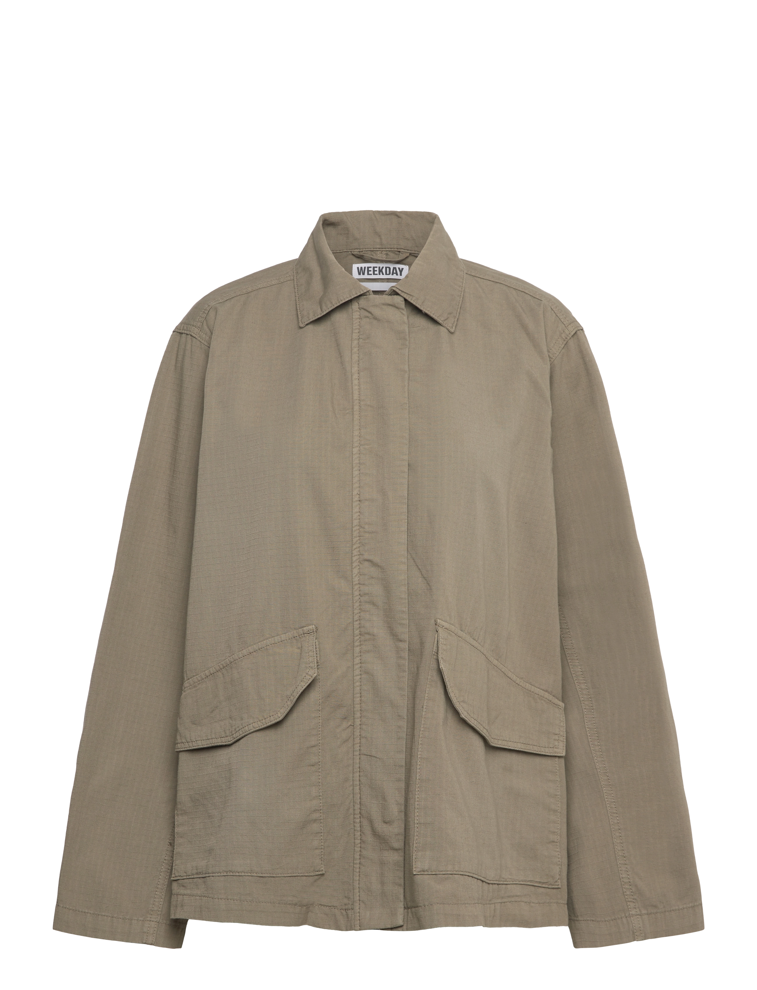 Weekday Washed Ribstop Jacket, XS, Jackets, Khakigrün - Light-summer Frauen
