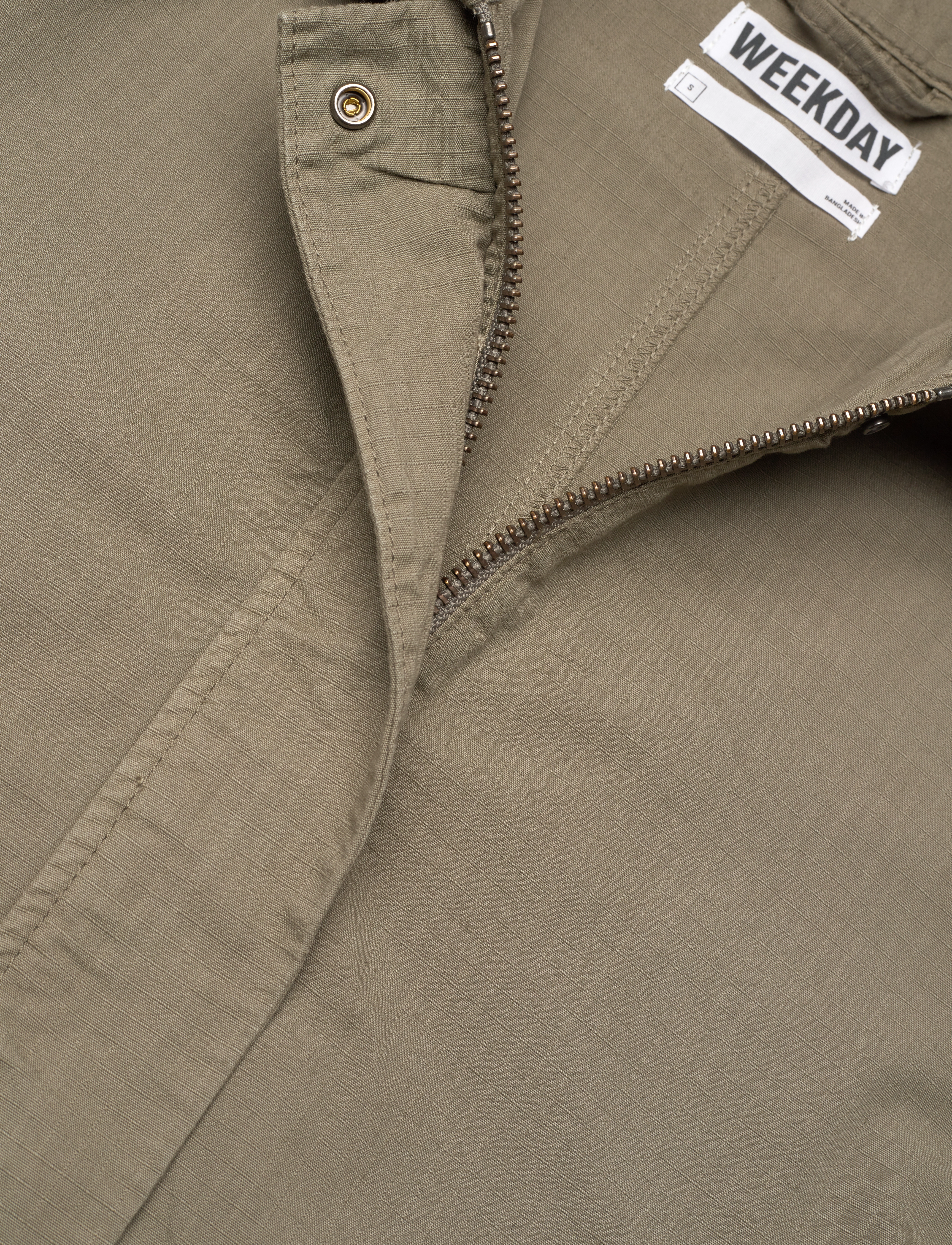 Weekday - Washed Ribstop Jacket - frühlingsjacken - khaki - 2