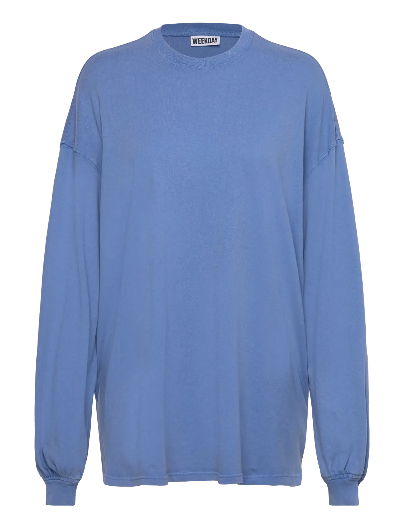 Weekday Oversized Long Sleeve - Kläder - BLUE W, WASH / blue