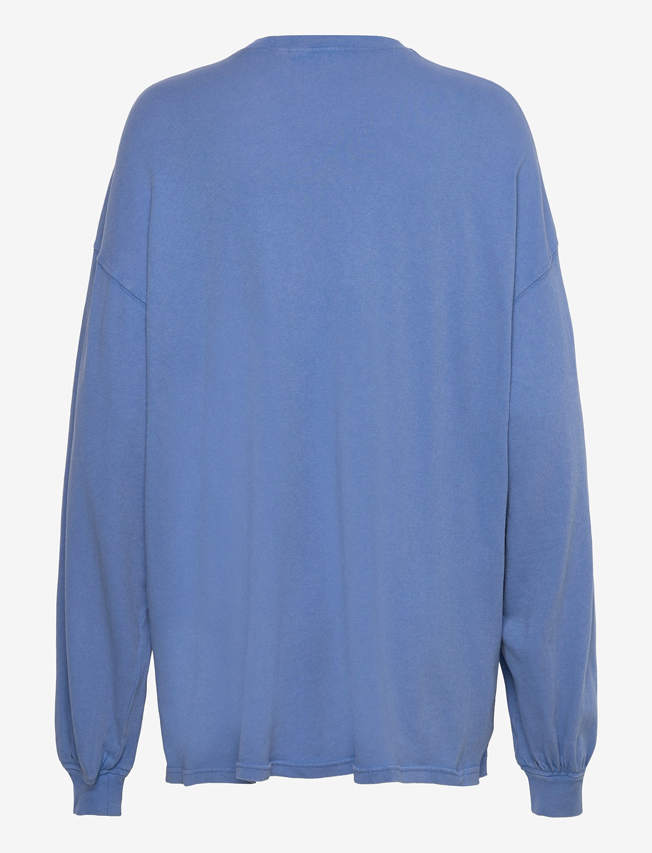 Weekday - Oversized Long Sleeve - långärmade toppar - blue w, wash - 1