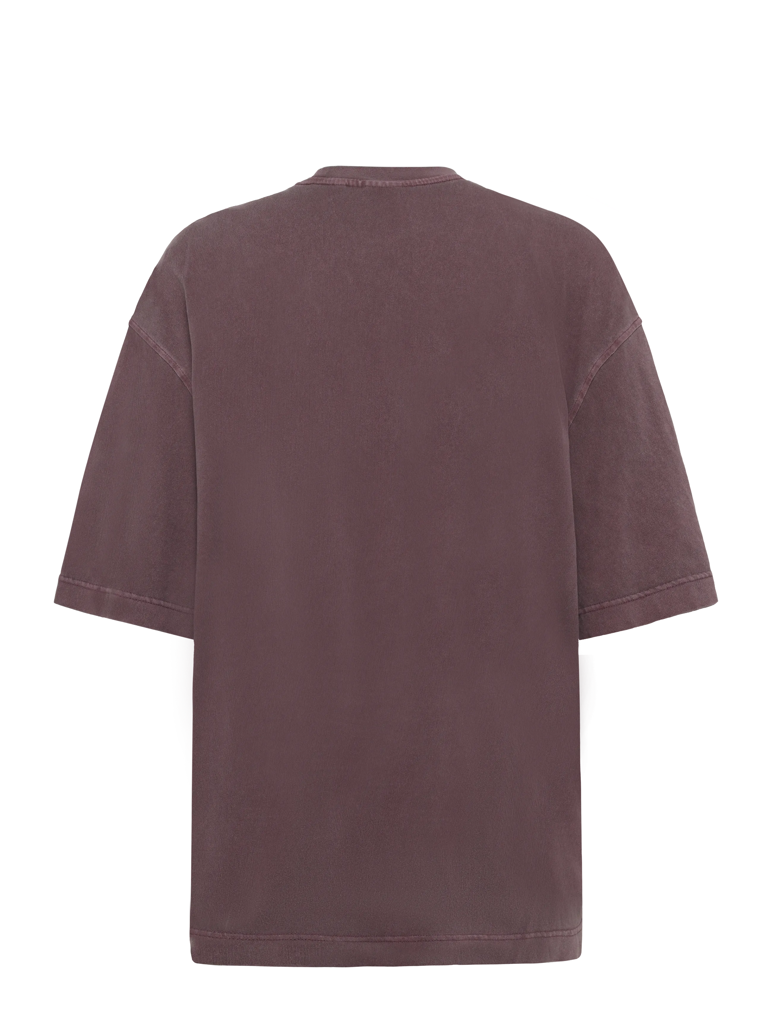 Weekday - Wide Oversized Printed T-shirt - t-shirts - dark purple - 1
