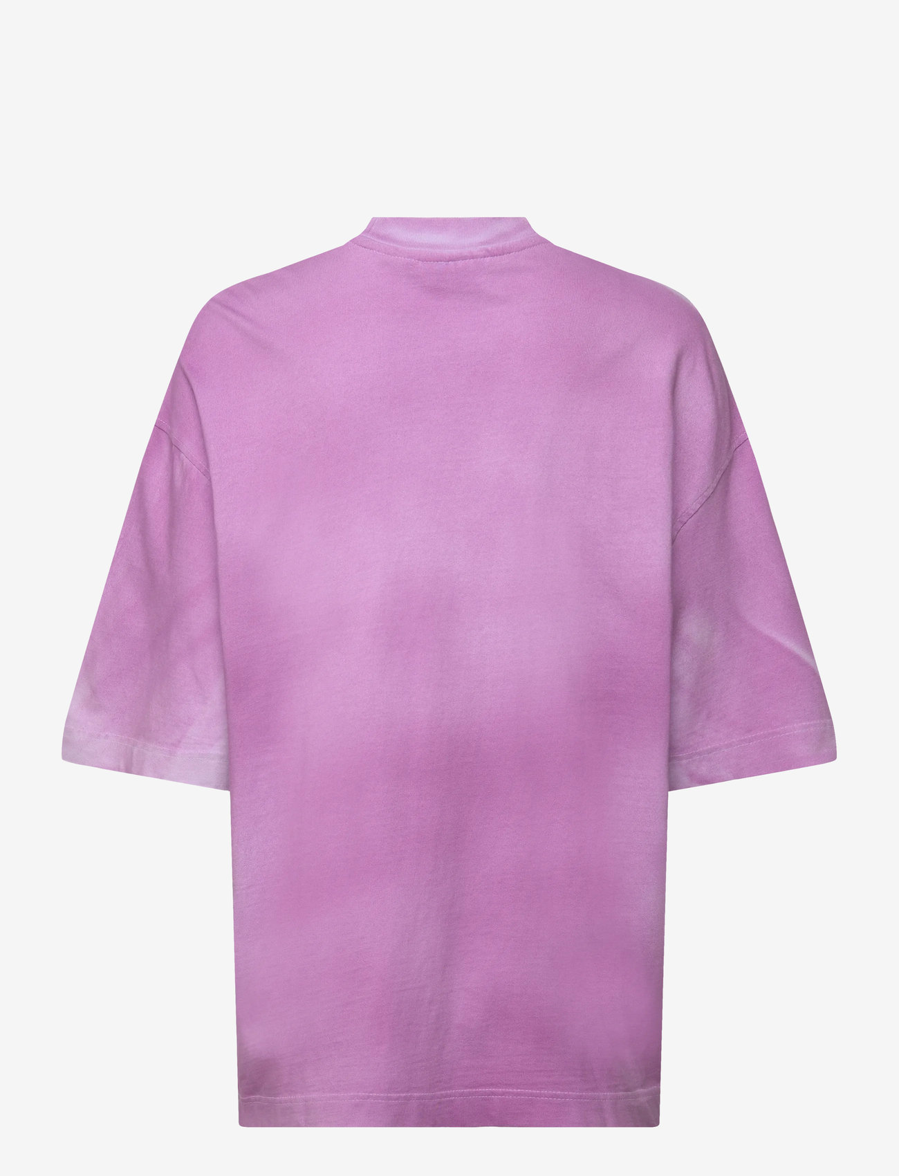 Weekday - Wide Oversized Printed T-shirt - t-shirts - lilac w pink spray - 1
