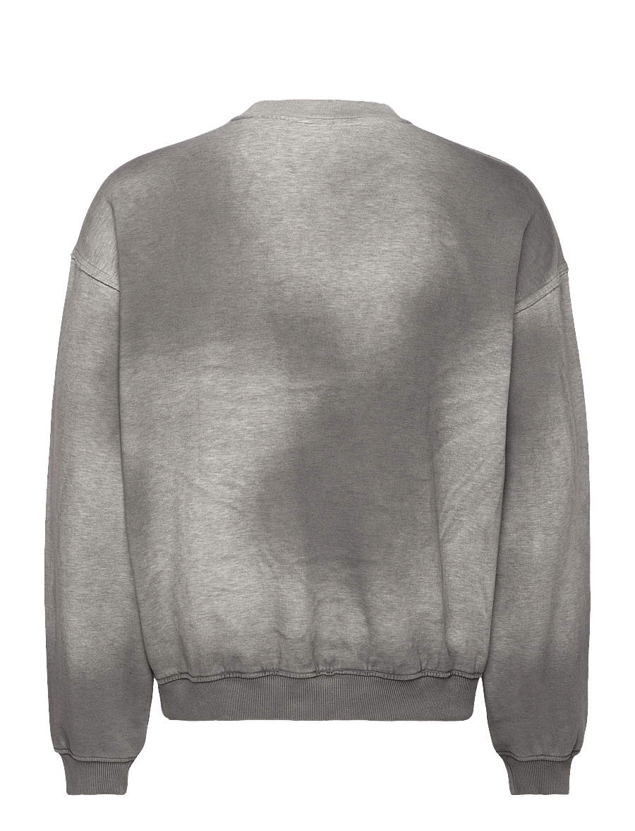 Weekday - Sweatshirt - shoppa efter tillfälle - grey melange w spray wash print, - 1