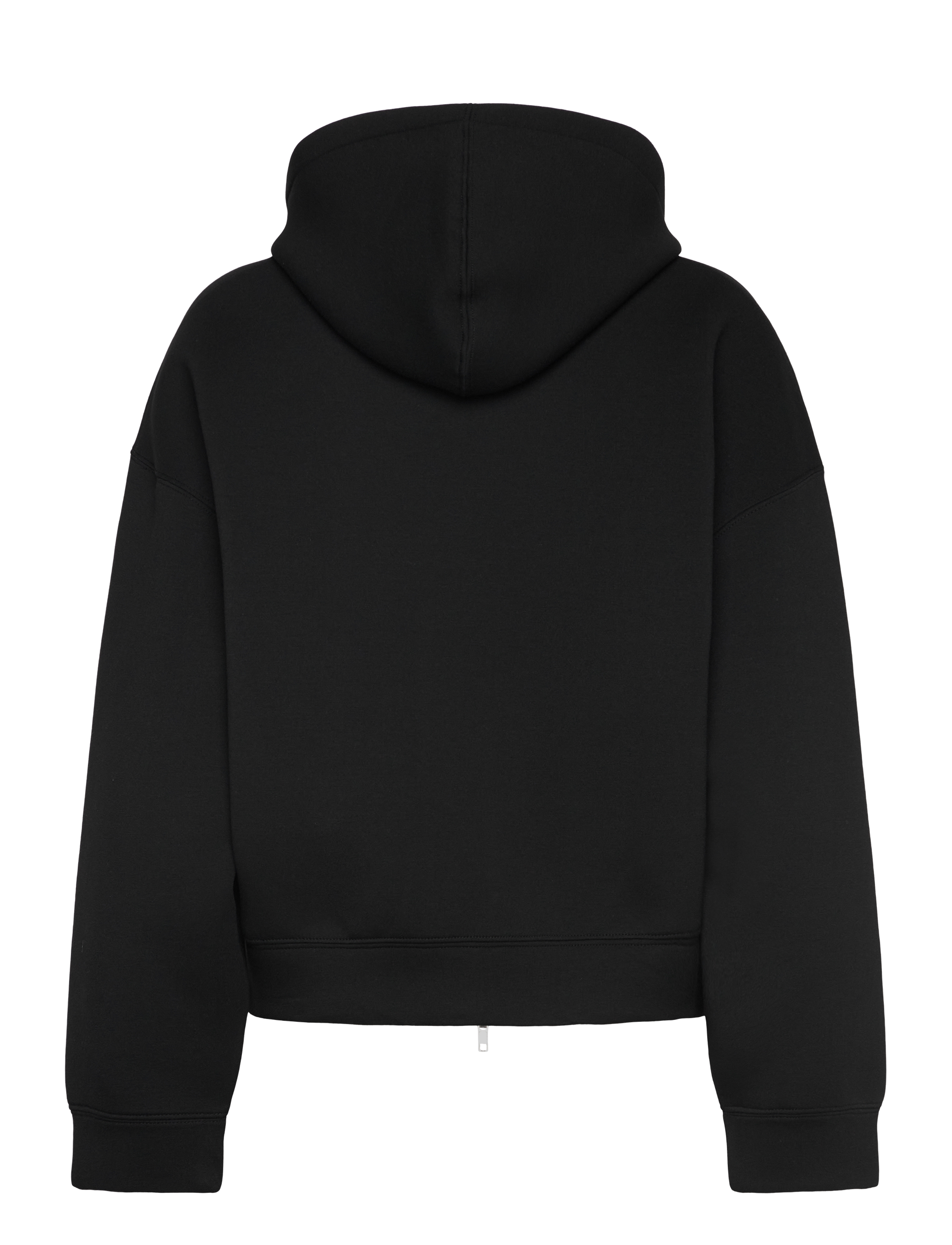 Weekday - Oversized Scuba Zip-Hoodie - hættetrøjer - black - 1