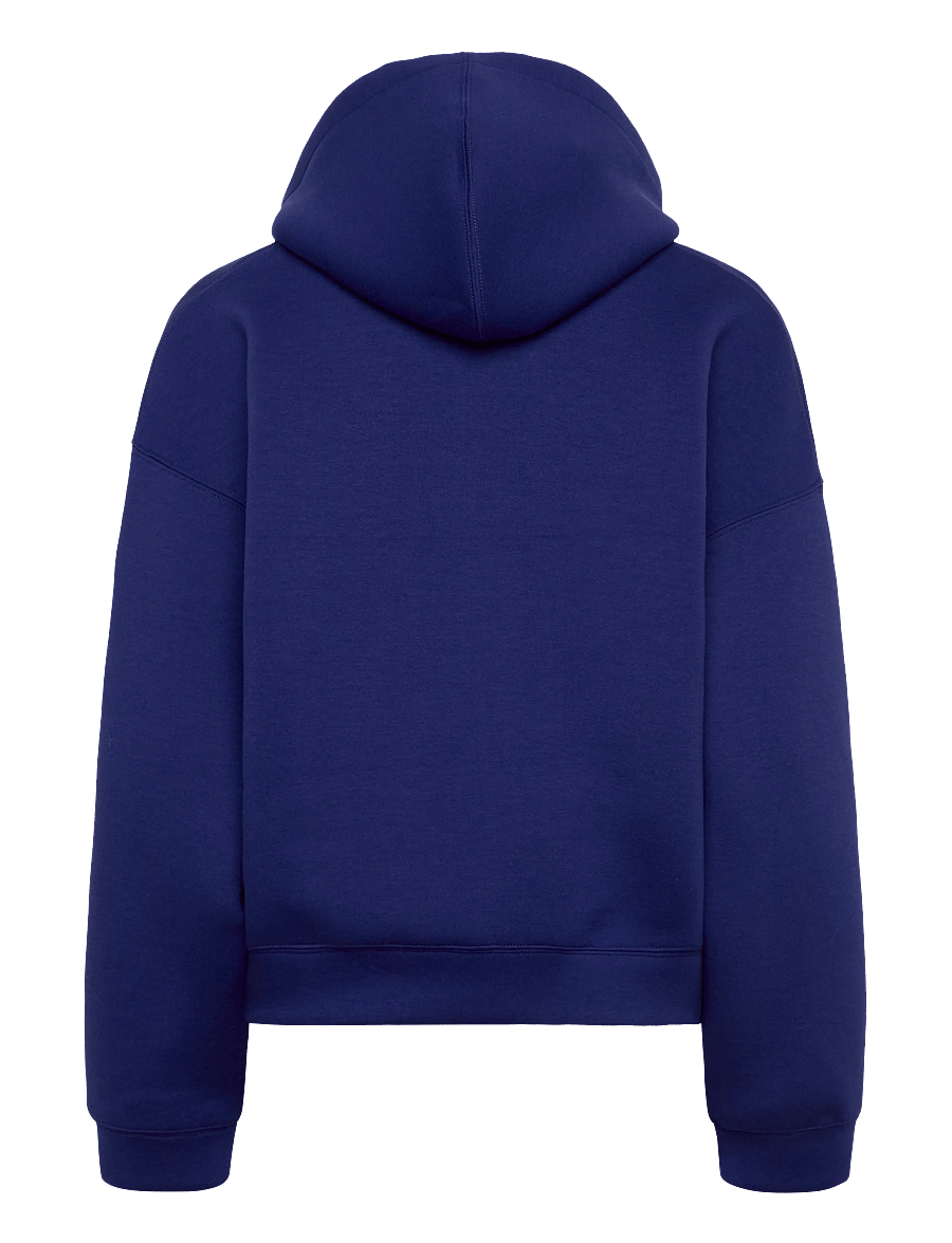 Weekday - Oversized Scuba Zip-Hoodie - kapuutsiga pusad - blue bright - 1