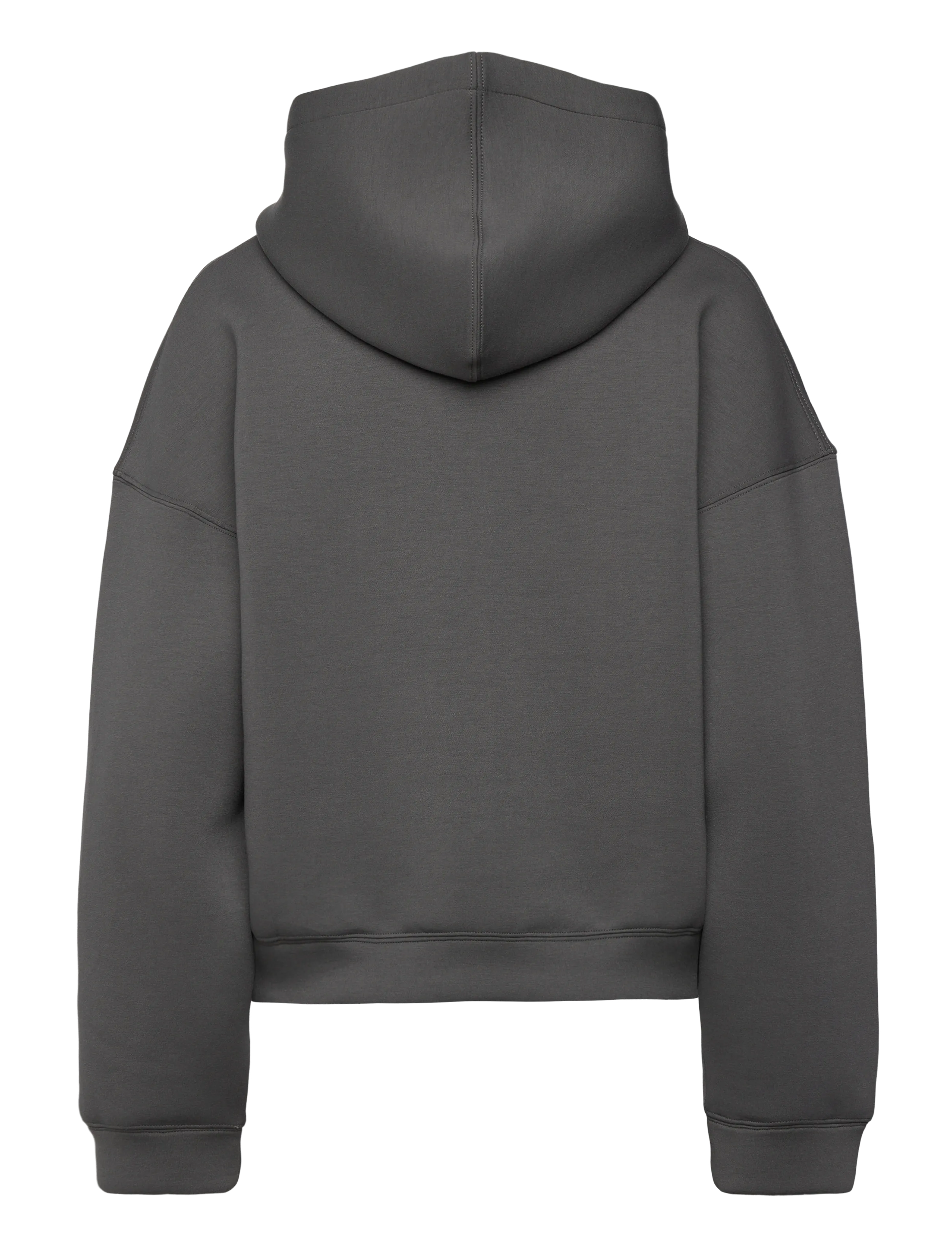 Weekday - Oversized Scuba Zip-Hoodie - kapuzenpullover - dark grey - 1