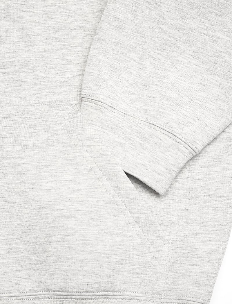 Weekday - Oversized Scuba Zip-Hoodie - kapuutsiga dressipluusid - grey melange - 3