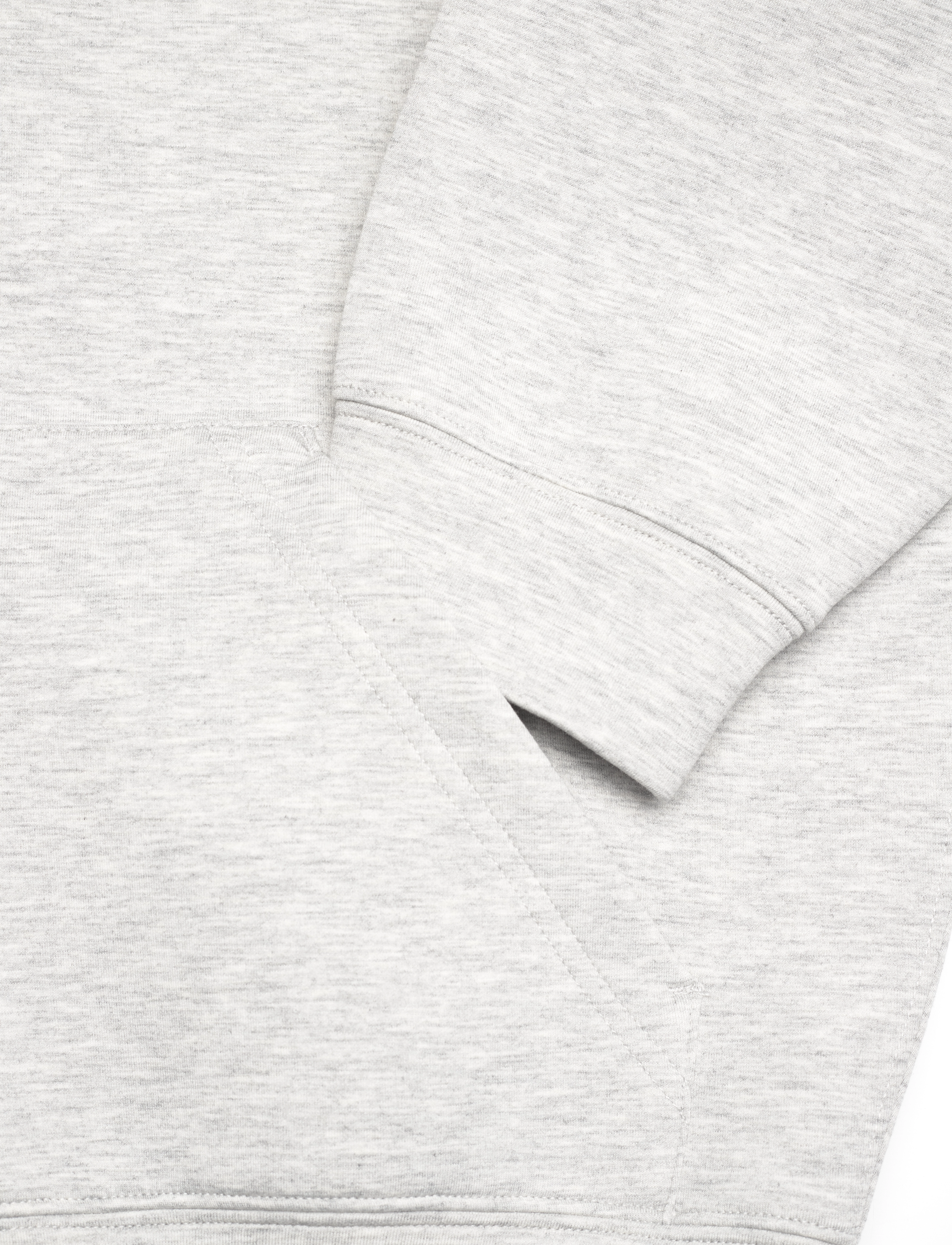 Weekday - Oversized Scuba Zip-Hoodie - hættetrøjer - grey melange - 3