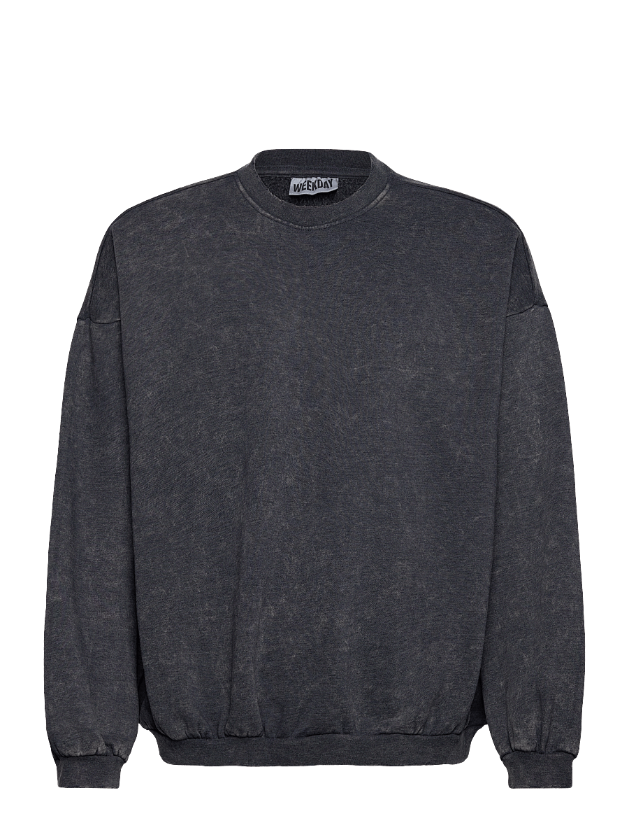 Weekday - Washed Sweatshirt - dressipluusid - dark blue w wash - 0