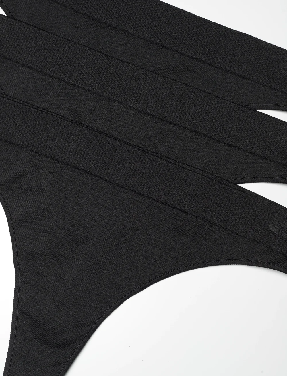 Weekday - Seamless Thong 3-pack - stringtrosor - black - 1