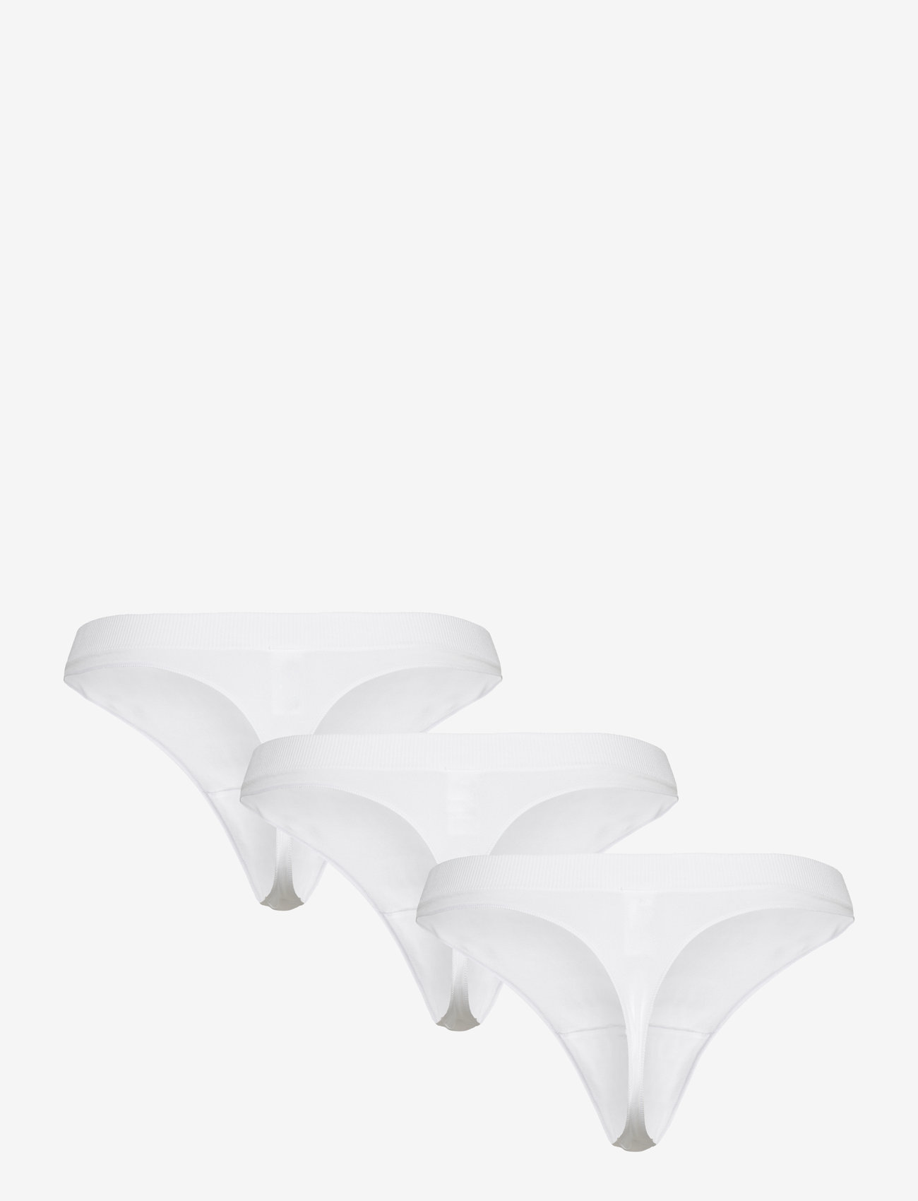 Weekday - Seamless Thong 3-pack - string - white - 1