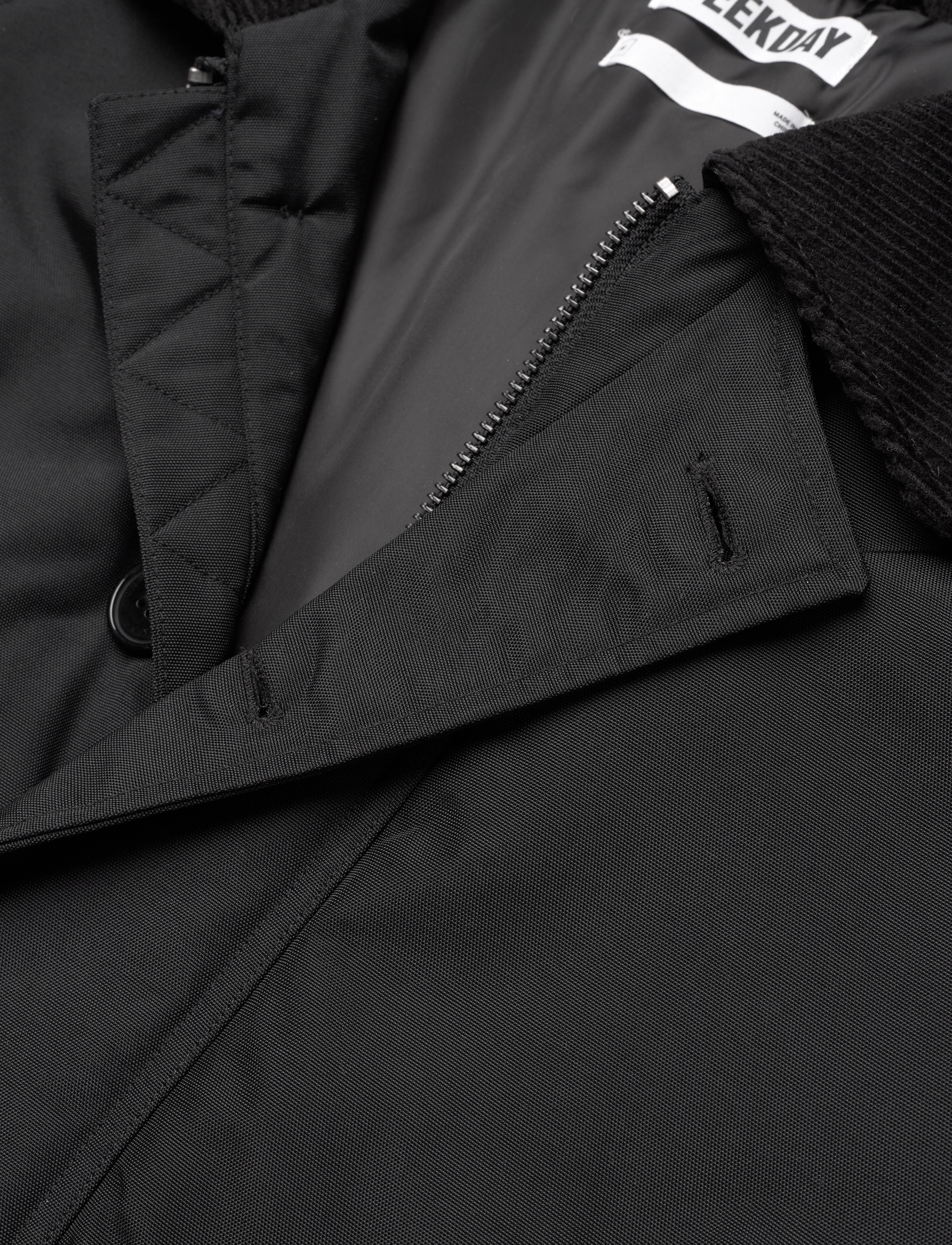 Weekday - Oversized Jacket - down jackets - black - 2