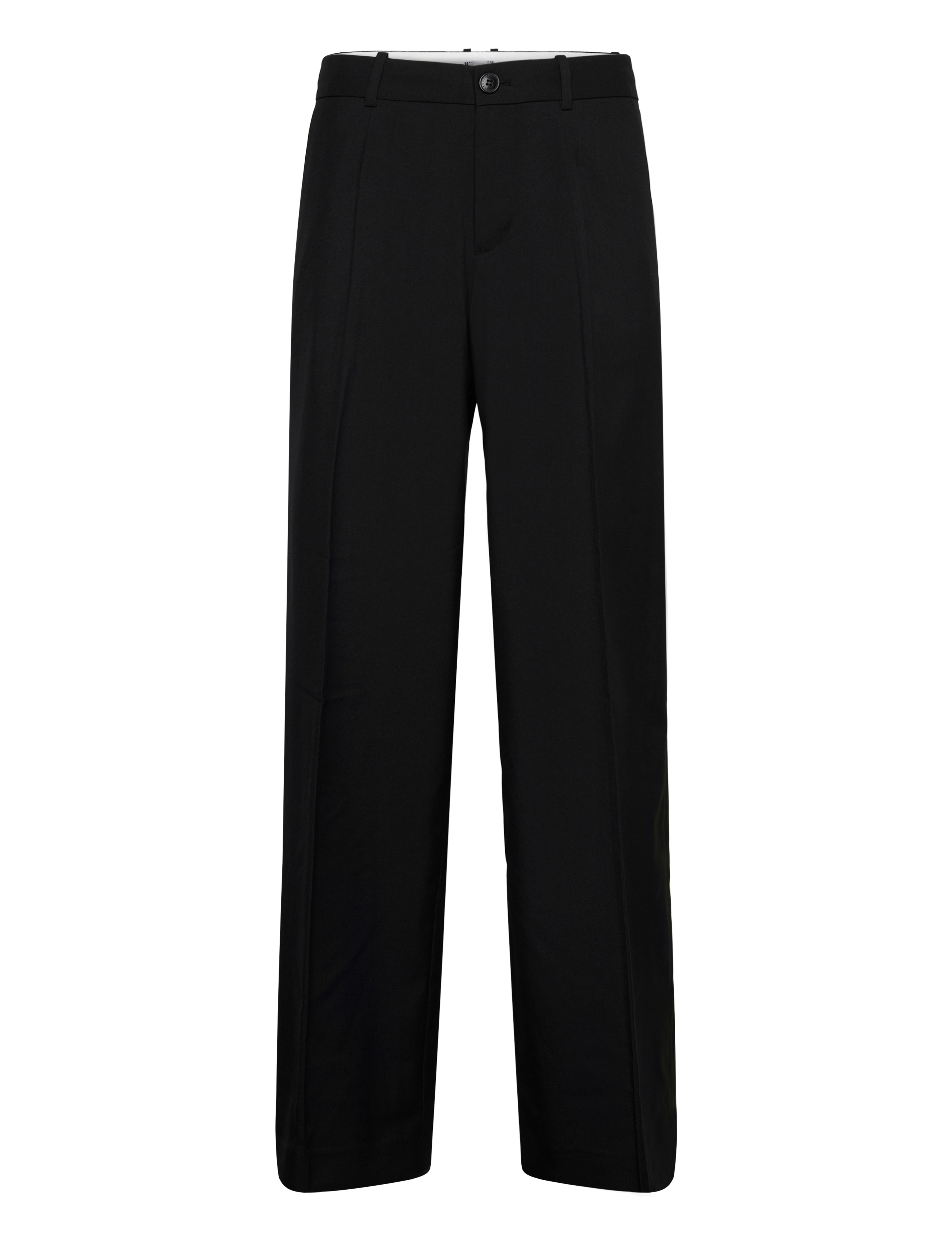 Weekday Low Loose Suit Trousers, 46, Black, Bukser > Formelle Bukser, Herre