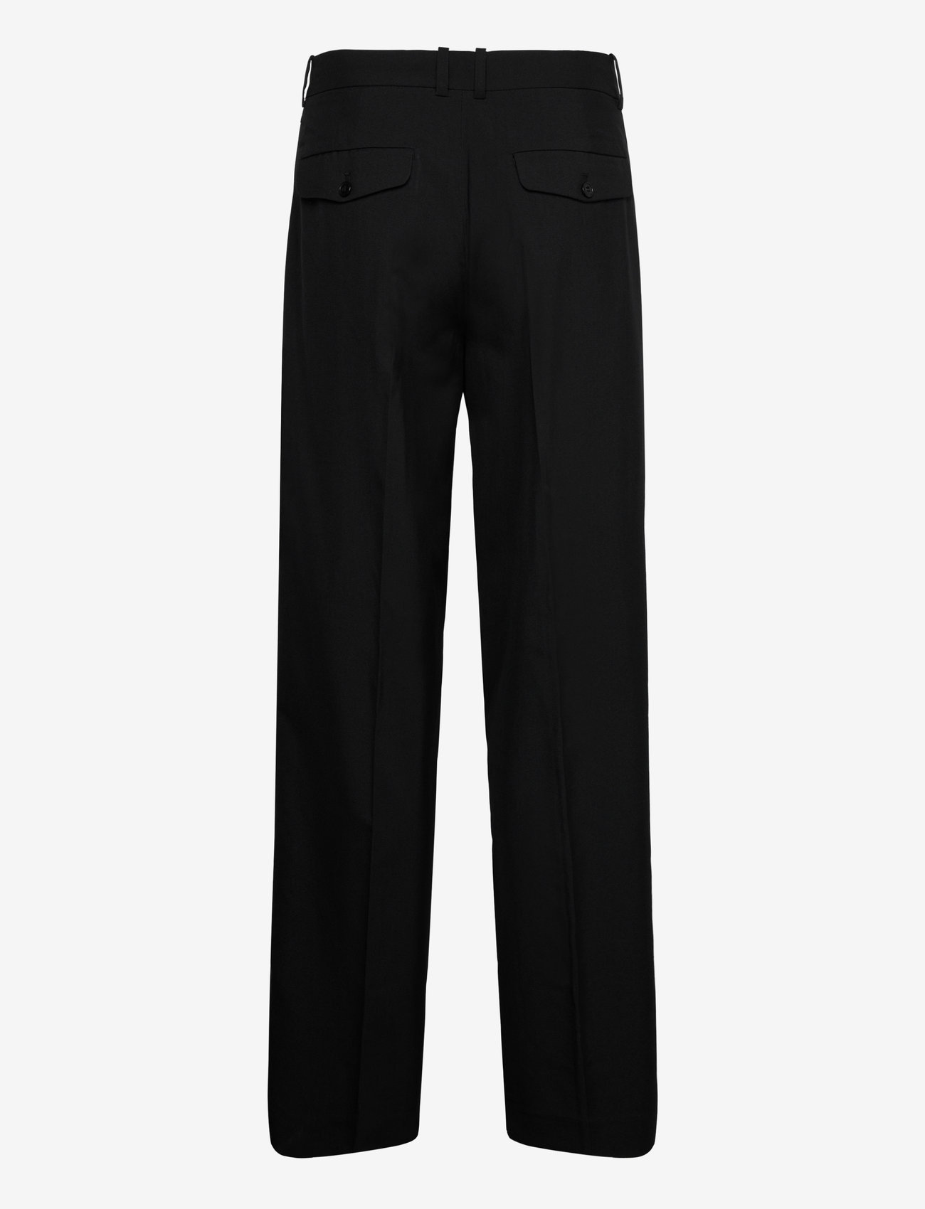 Weekday - Low Loose Suit Trousers - Ülikonnapüksid - black - 1