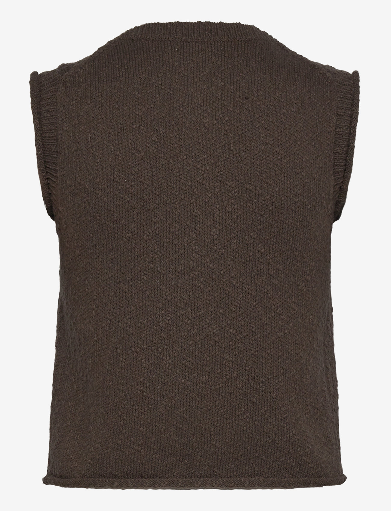 Weekday - Knitted Vest - strikveste - dark mole - 1