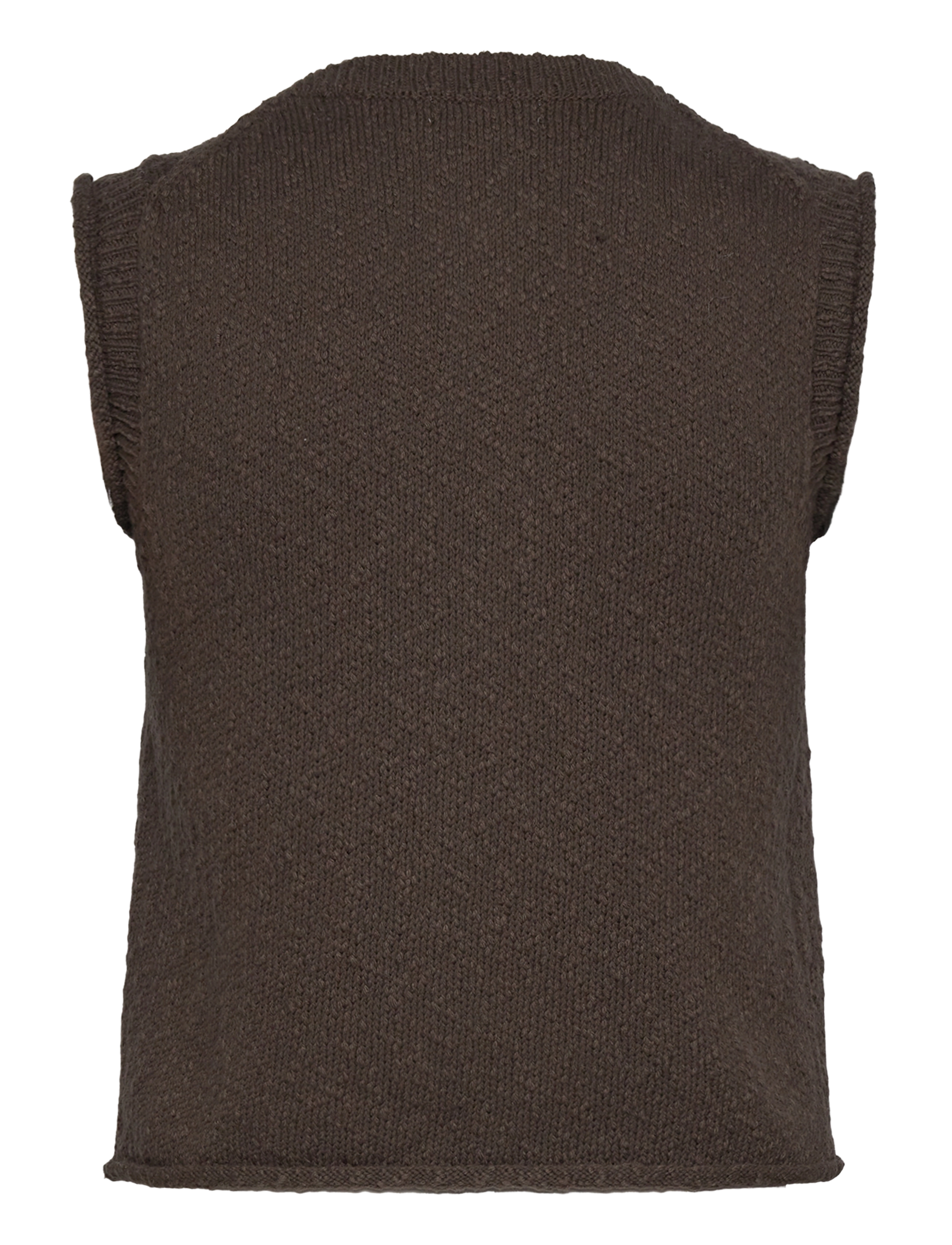Weekday - Knitted Vest - stickade västar - dark mole - 1