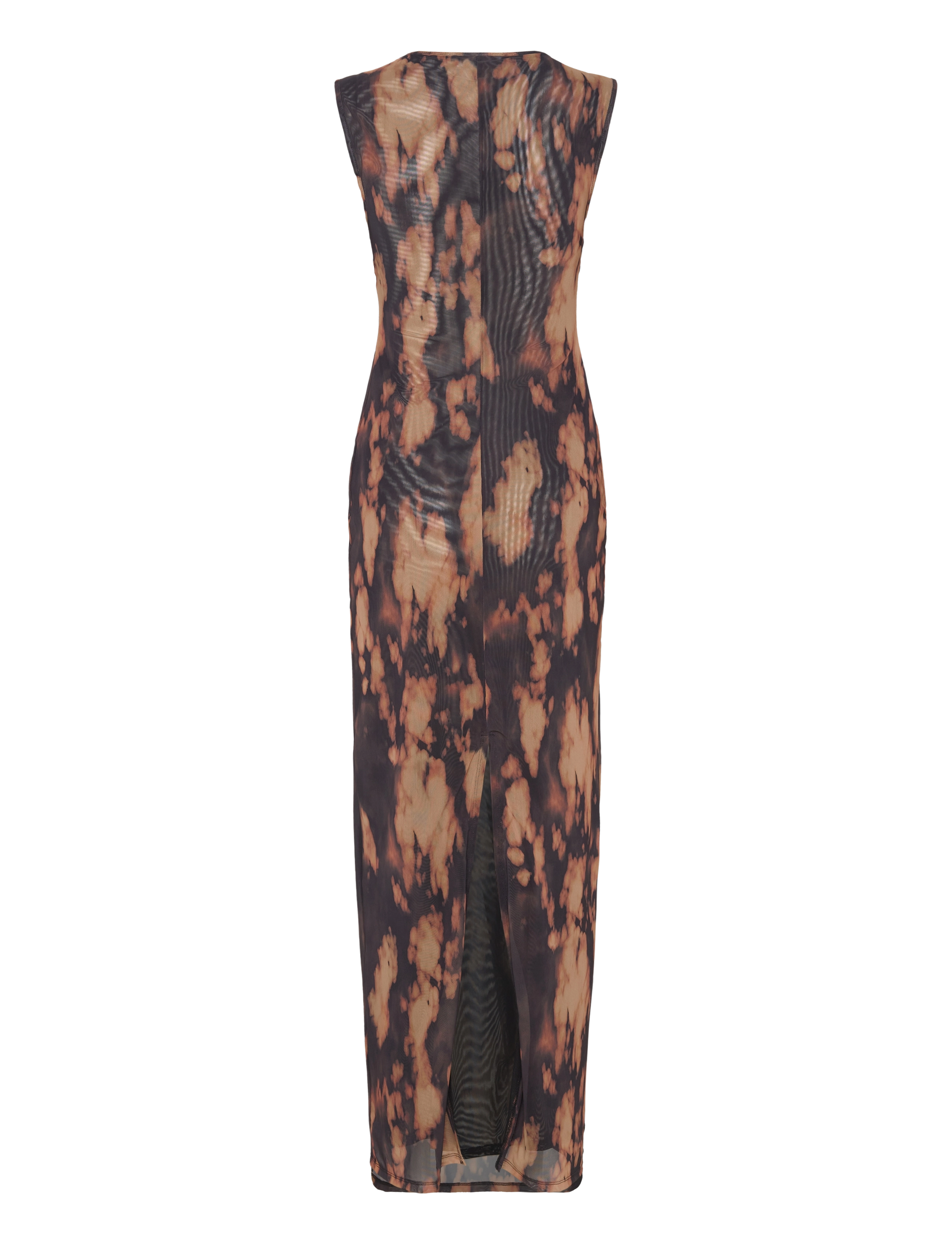 Weekday - Mesh printed dress - brown medium dusty - 1