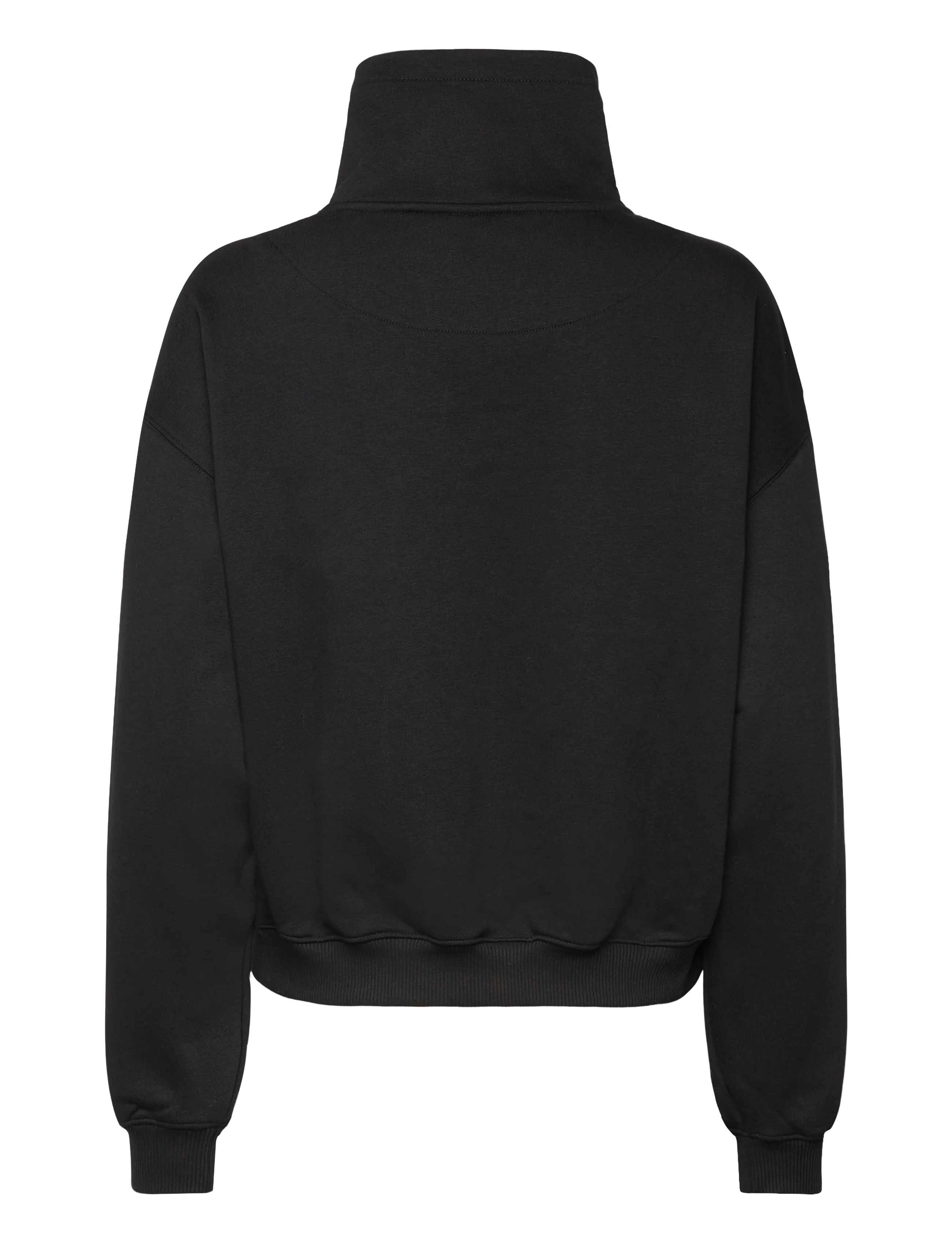 Weekday - Loose Funnel Neck Zip Cardigan - kardiganid - black - 1