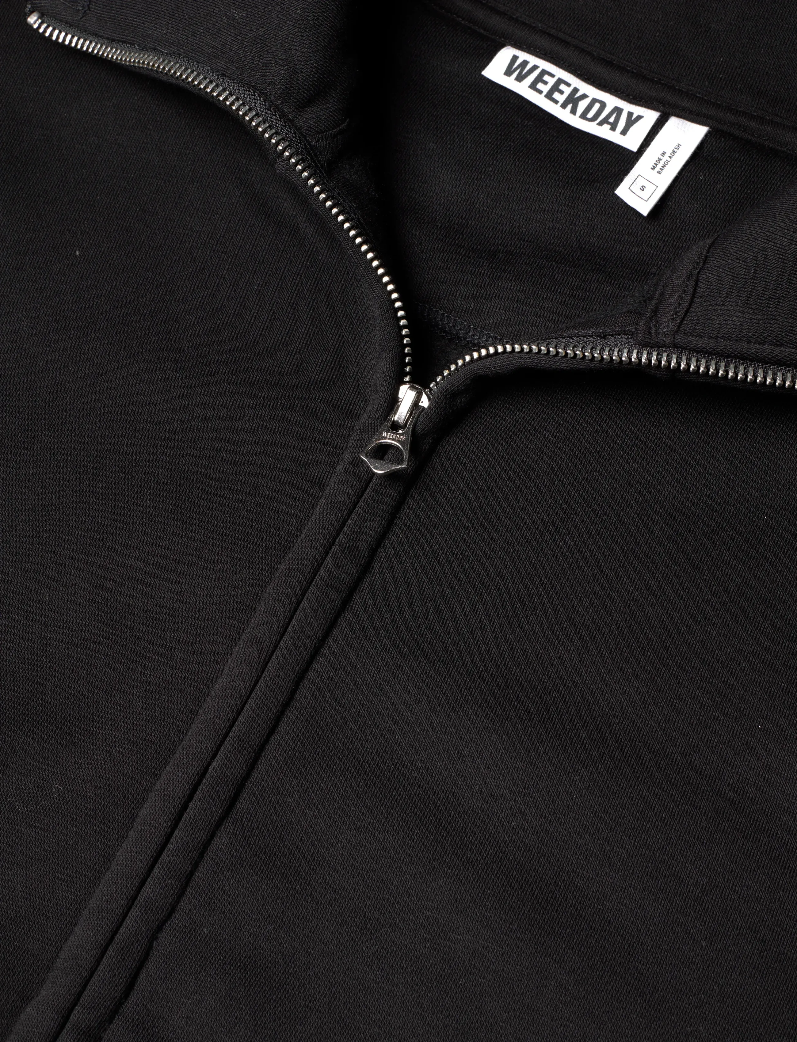 Weekday - Loose Funnel Neck Zip Cardigan - kardiganid - black - 2