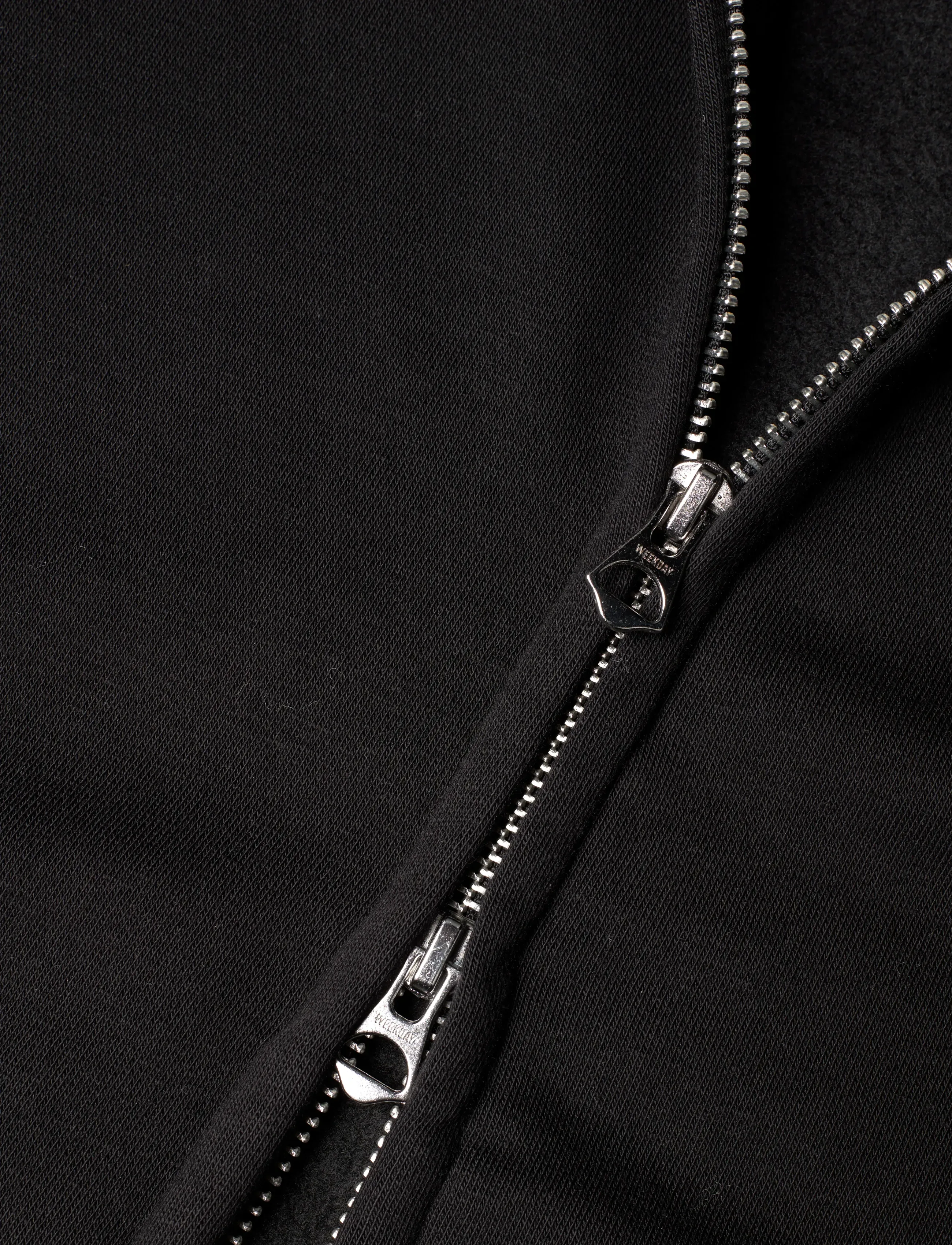 Weekday - Loose Funnel Neck Zip Cardigan - kardiganid - black - 3