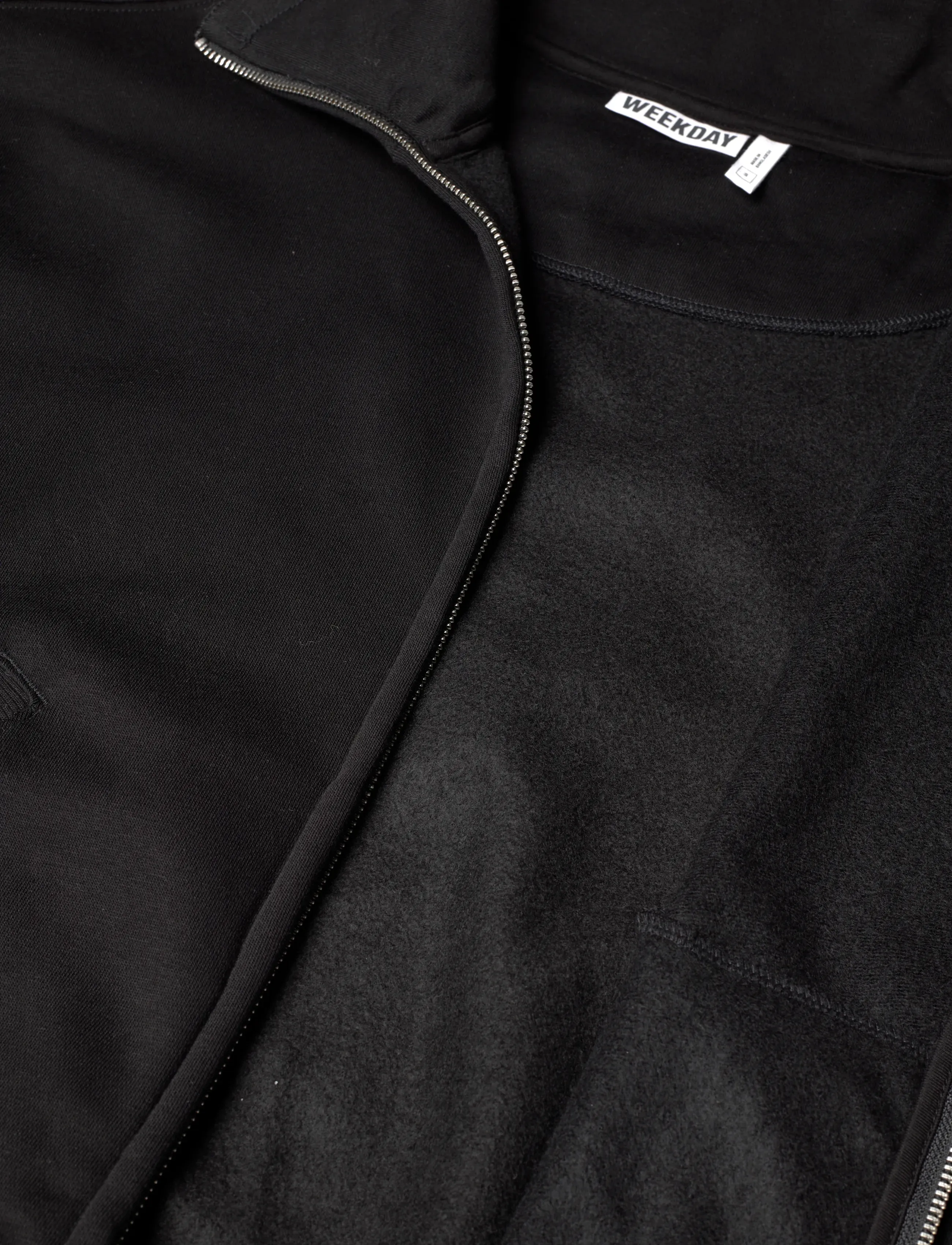 Weekday - Loose Funnel Neck Zip Cardigan - kardiganid - black - 4