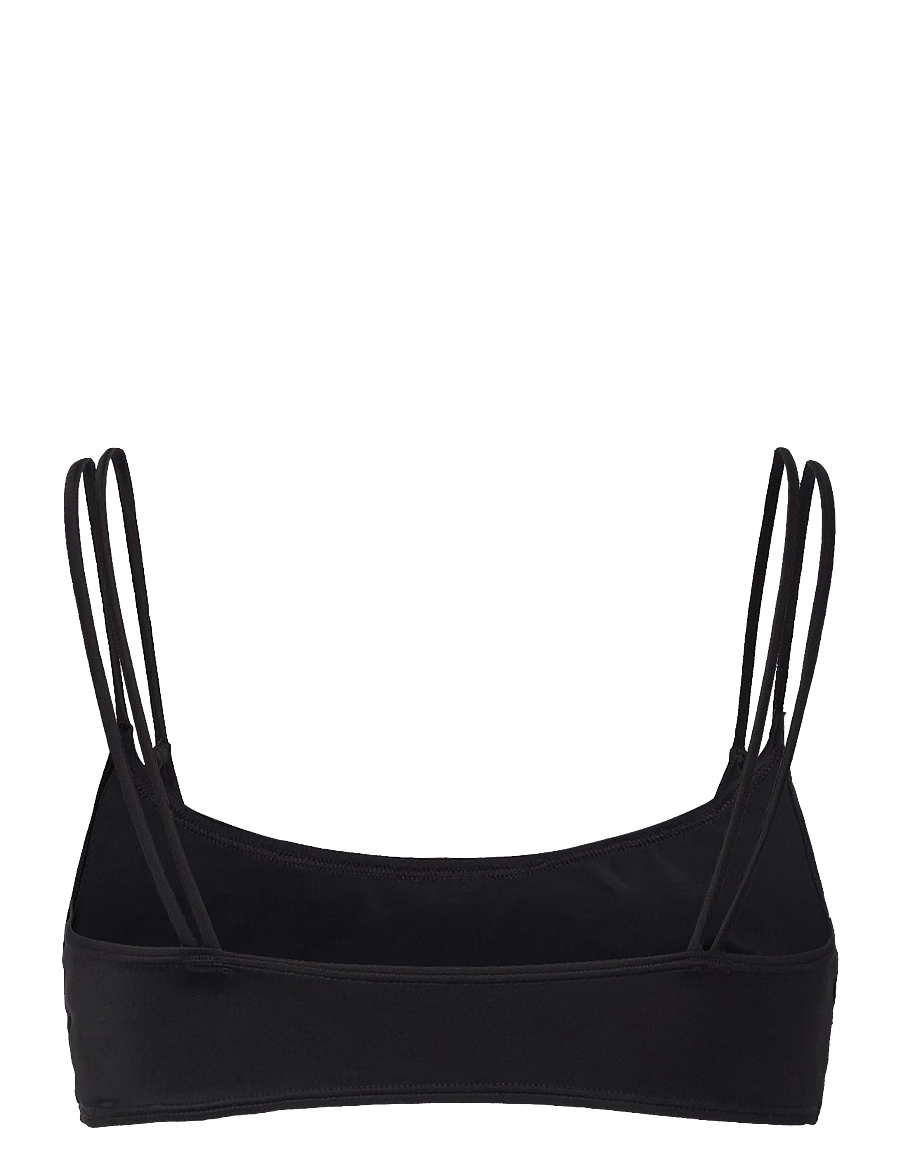 Weekday - Strappy Layered Bikini Top - bandeau-bikiinid - black - 1