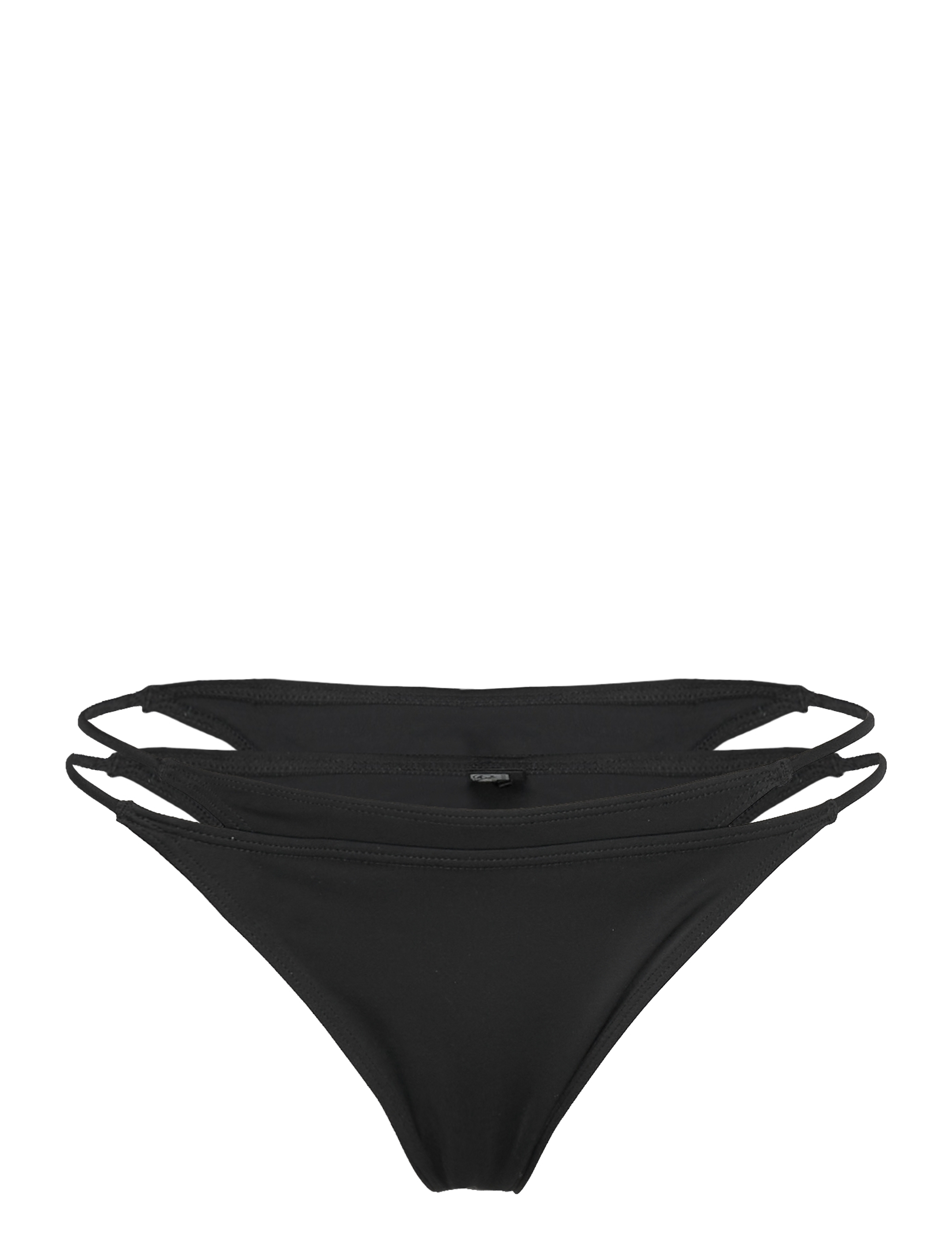 Weekday Layered Brazilian Bikini Bottoms, Kvinder, Multipakke Brasilianske Bikinibukser, Sort, Str: S
