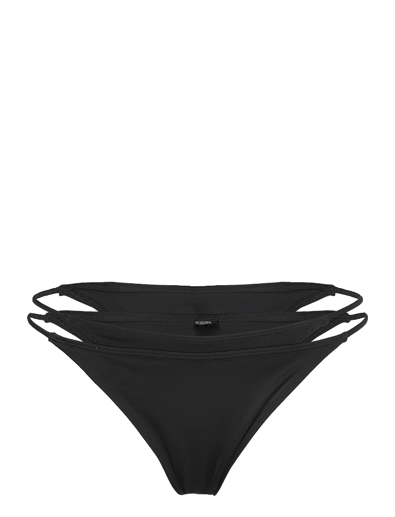 Weekday - Layered Brazilian Bikini Bottoms - bikinibriefs - black - 0