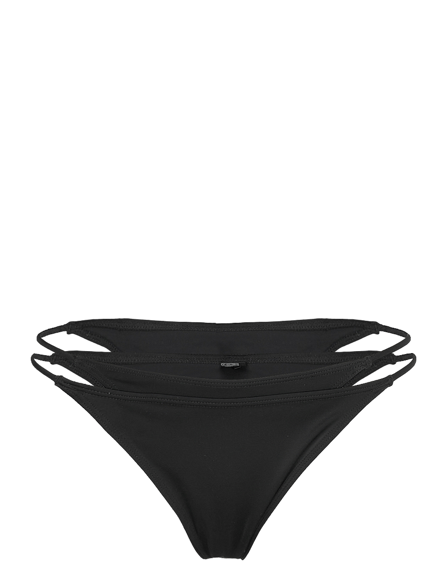 Weekday - Layered Brazilian Bikini Bottoms - brazilian bikinier - black - 0