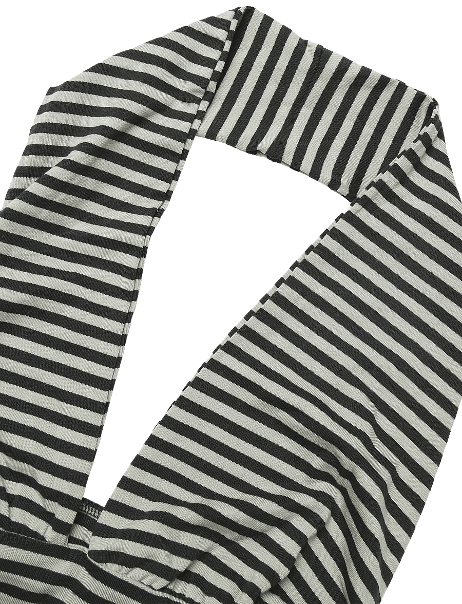 Weekday - Deep Halterneck Top - Ärmellose tops - grey stripe - 2