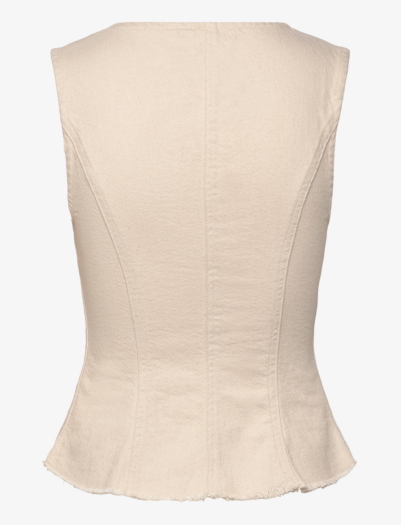 Weekday - Zip-Up Top - sleeveless tops - ecru - 1