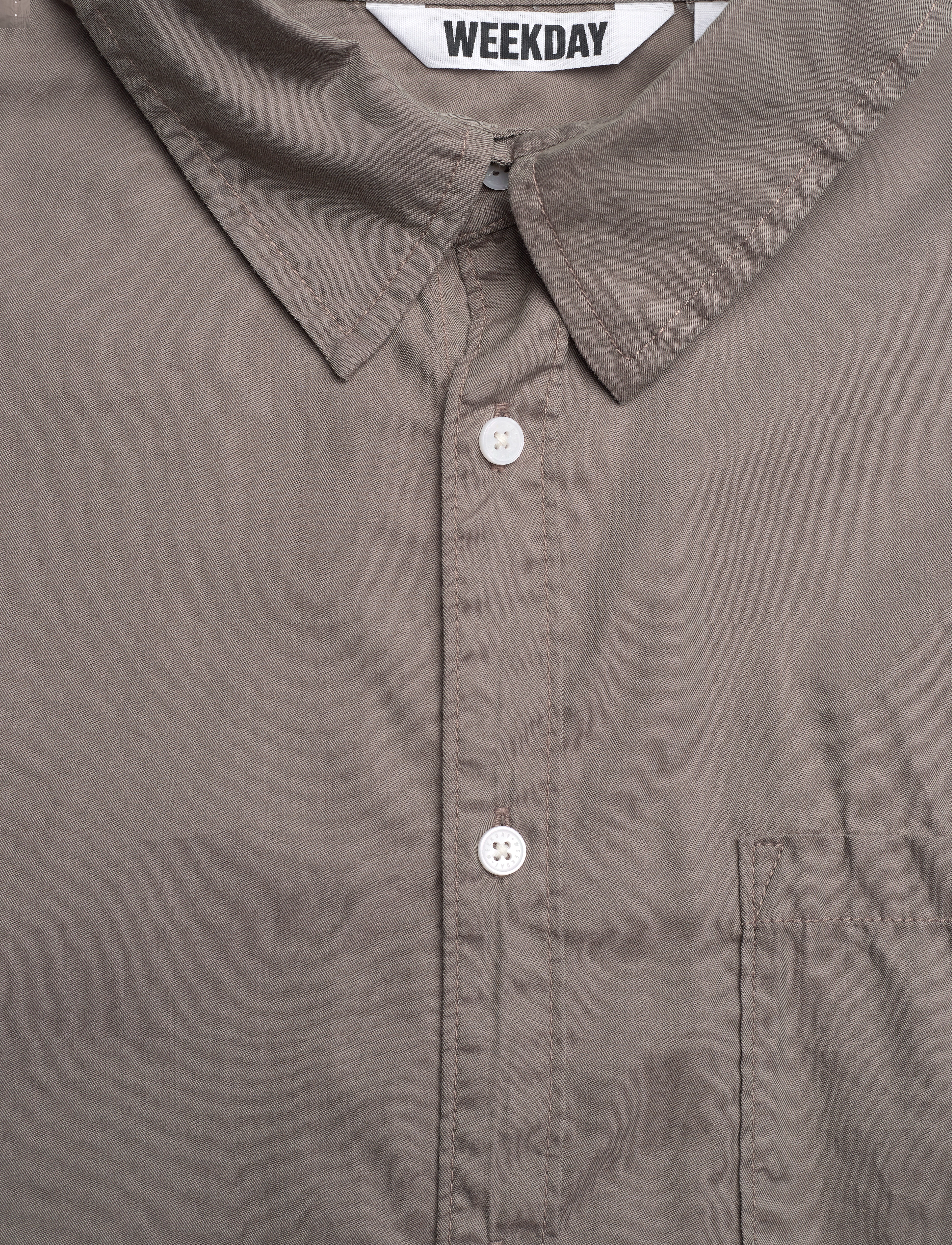 Weekday - Oversized Cotton Viscose Shirt - rennot kauluspaidat - mole - 2