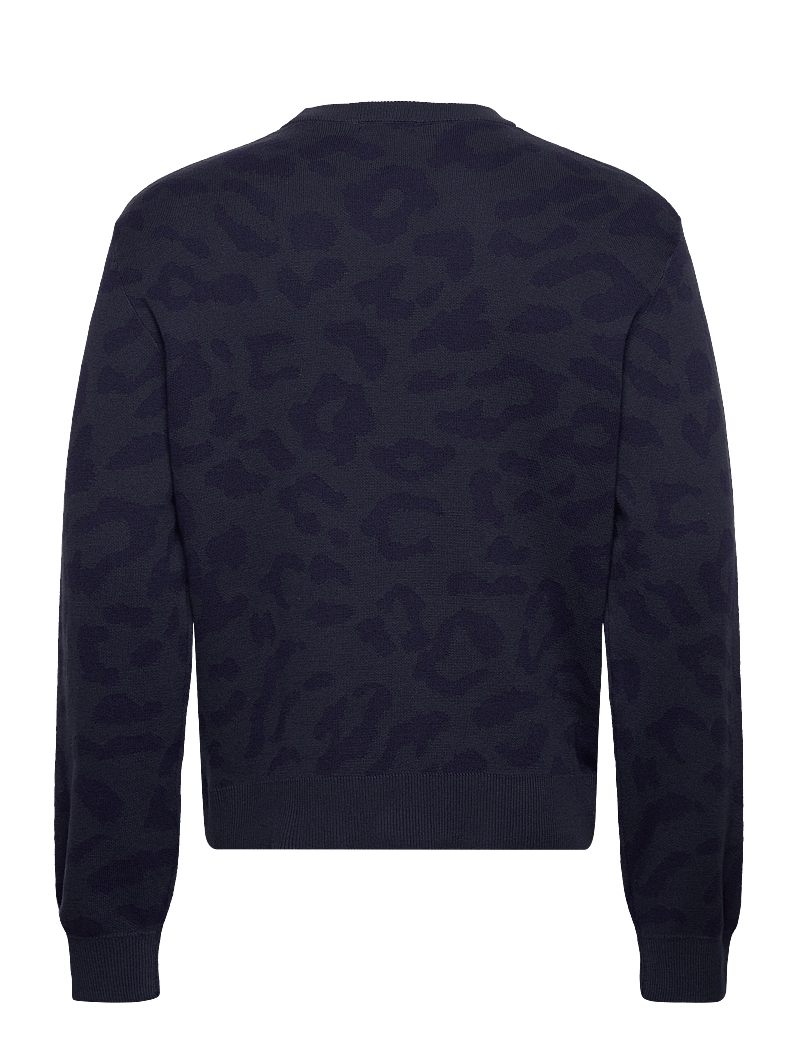 Weekday - Regular Graphic Sweater - Ümmarguse kaelusega kudumid - dark blue - 1