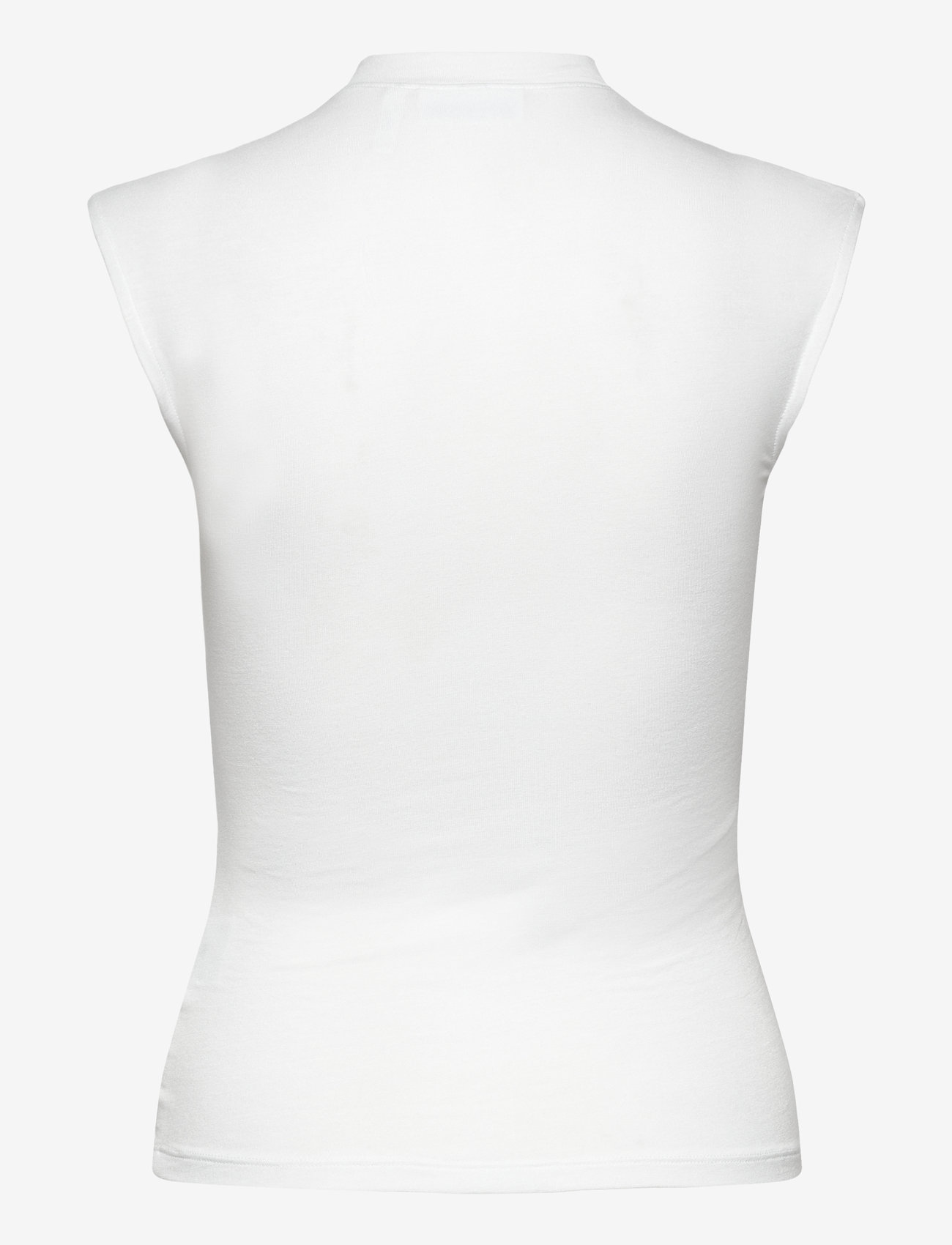 Weekday - Sleeveless Button-up Top - linnen - white - 1