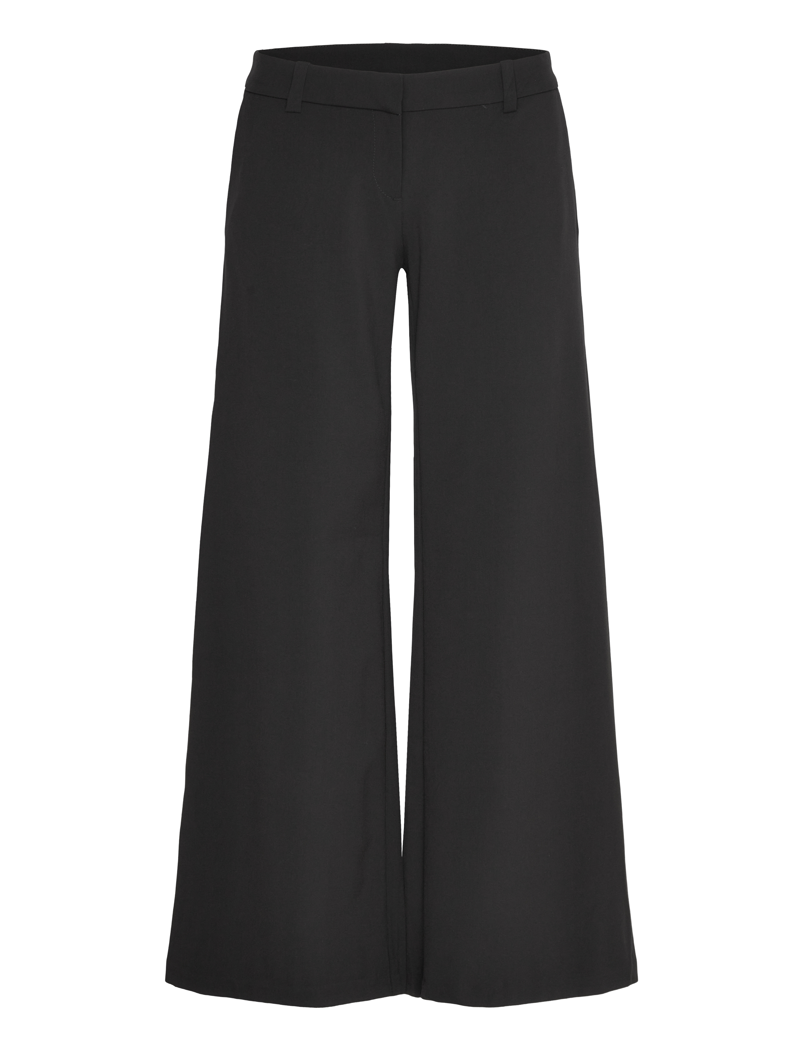 Weekday - Low Flared Suit Trousers - utsvängda byxor - black - 1