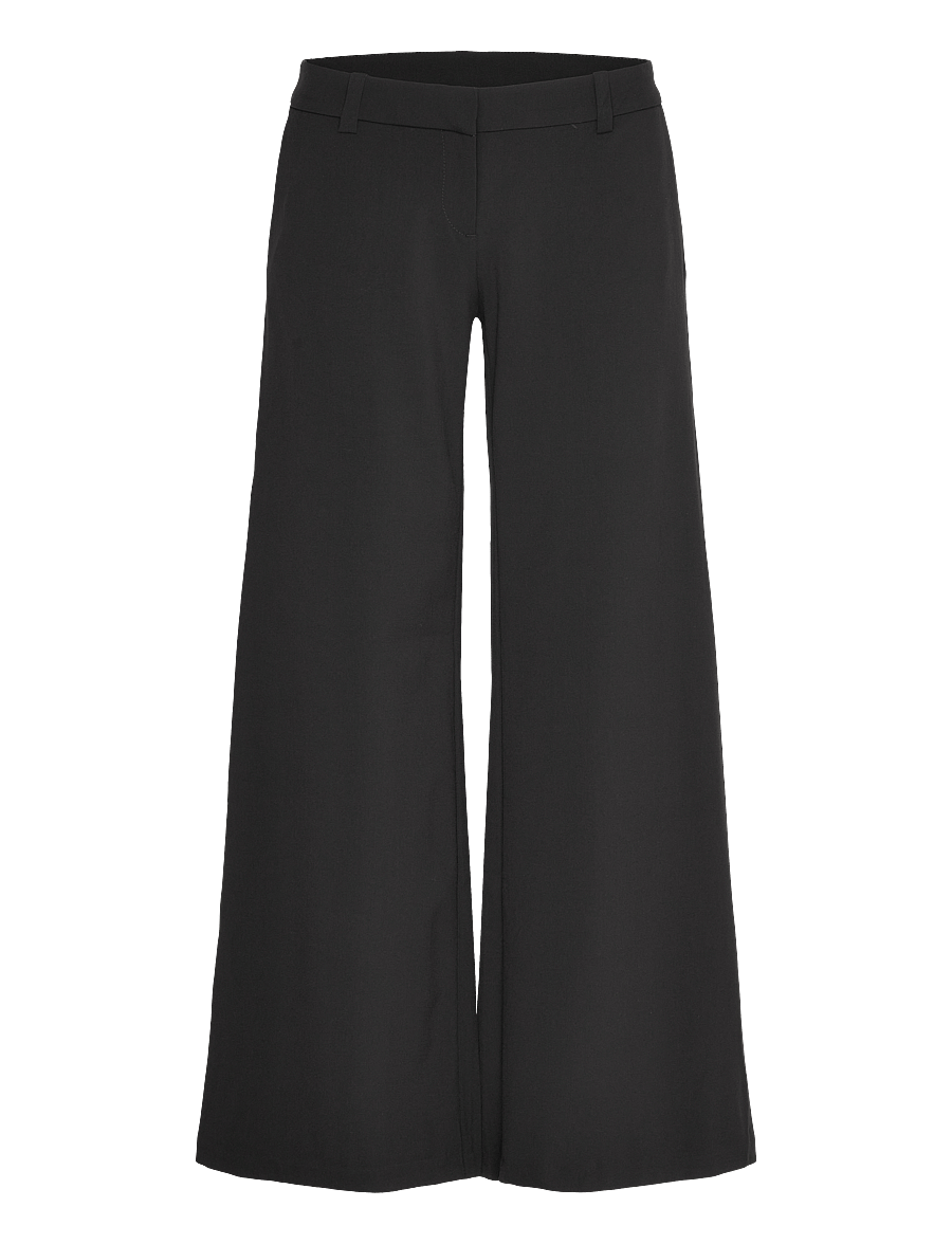Weekday - Low Flared Suit Trousers - schlaghosen - black - 1