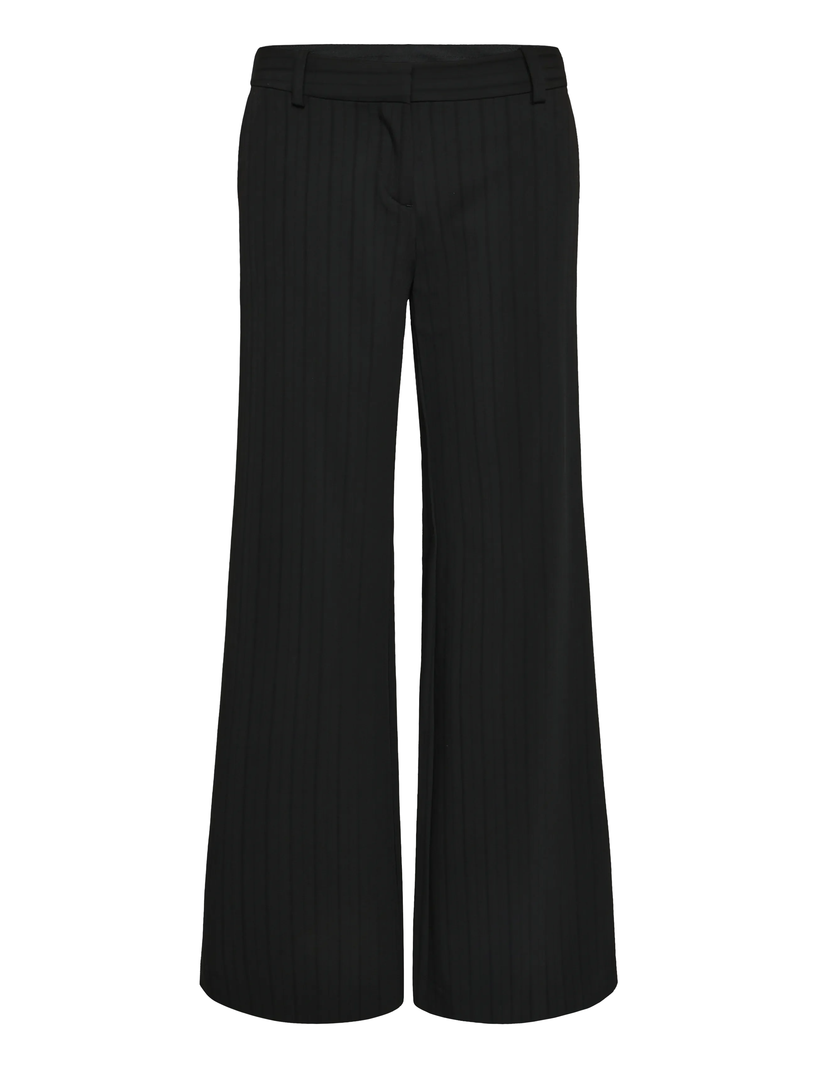 Weekday Low Flared Suit Trousers - Habitbukser - BLACK STRIPE / black