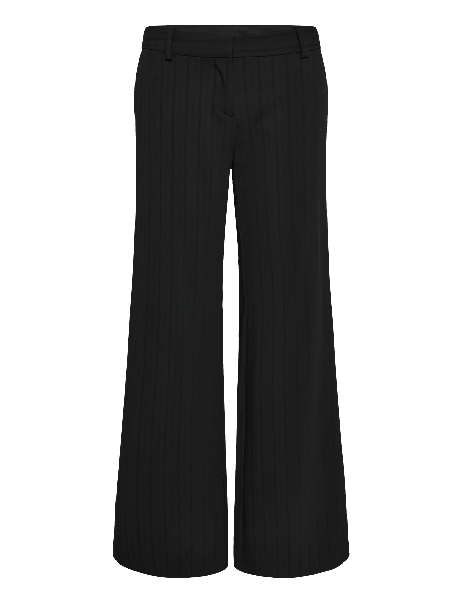 Weekday - Low Flared Suit Trousers - schlaghosen - black stripe - 0