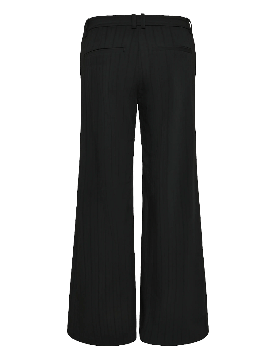 Weekday - Low Flared Suit Trousers - schlaghosen - black stripe - 1