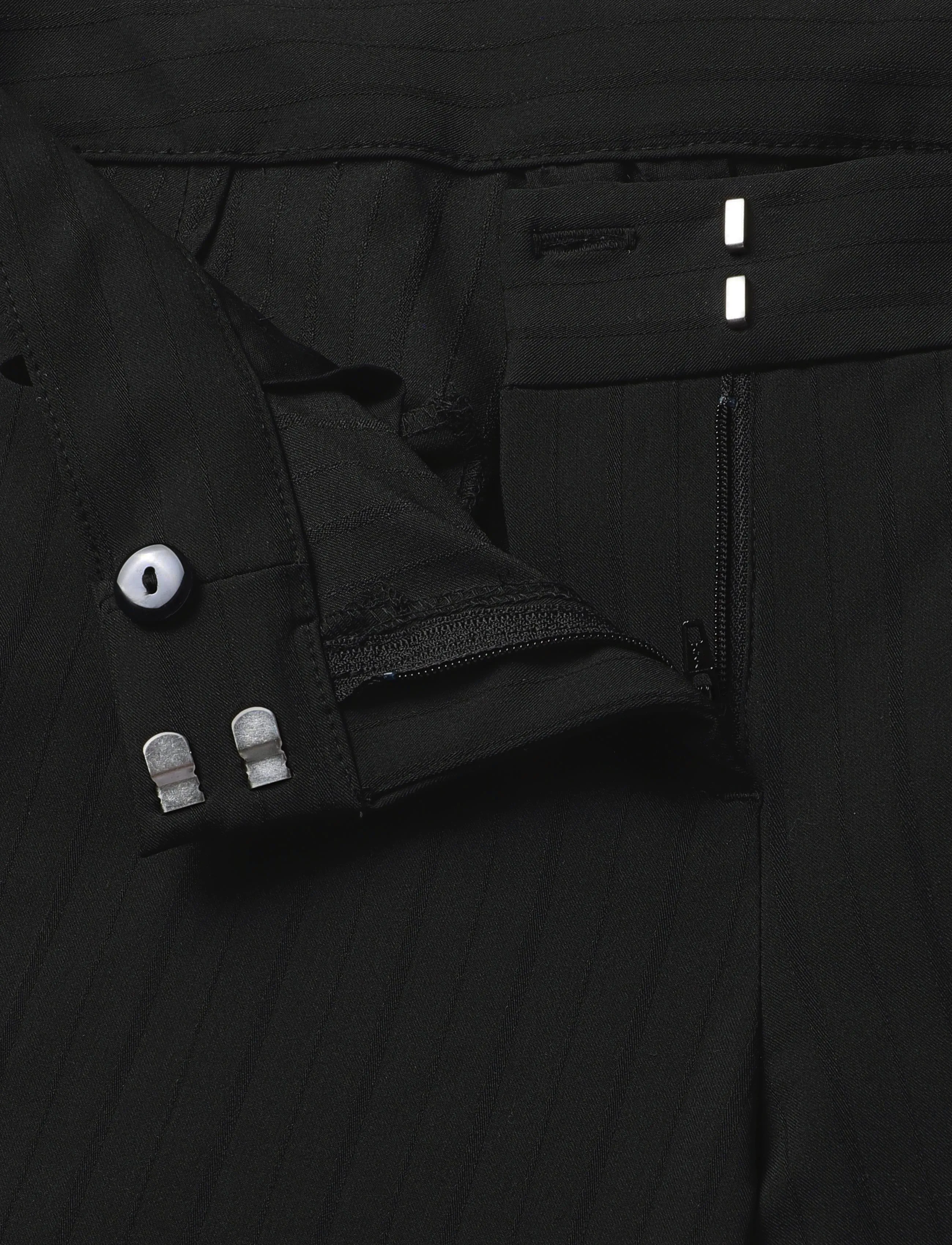 Weekday - Low Flared Suit Trousers - flare bukser - black stripe - 3