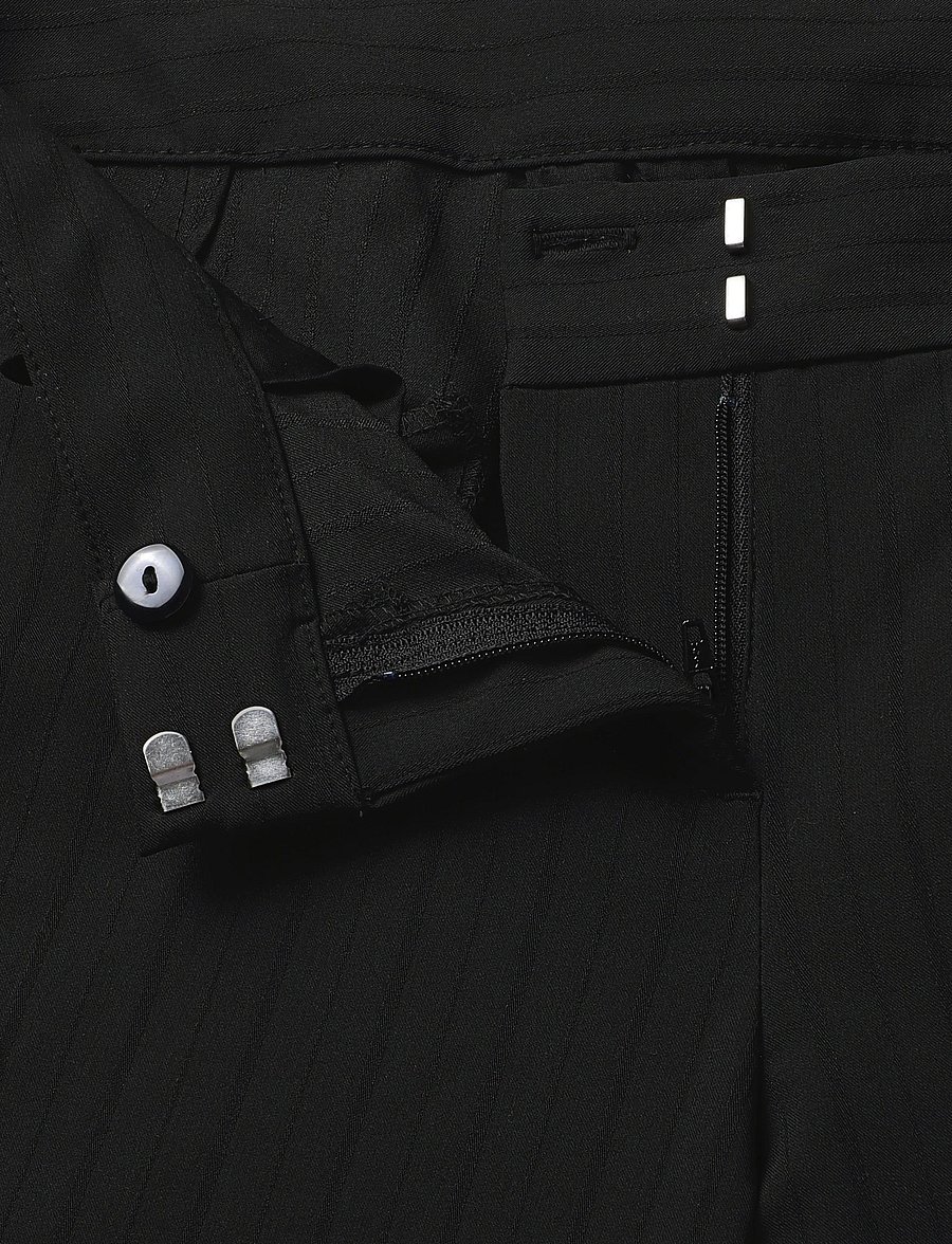 Weekday - Low Flared Suit Trousers - schlaghosen - black stripe - 3