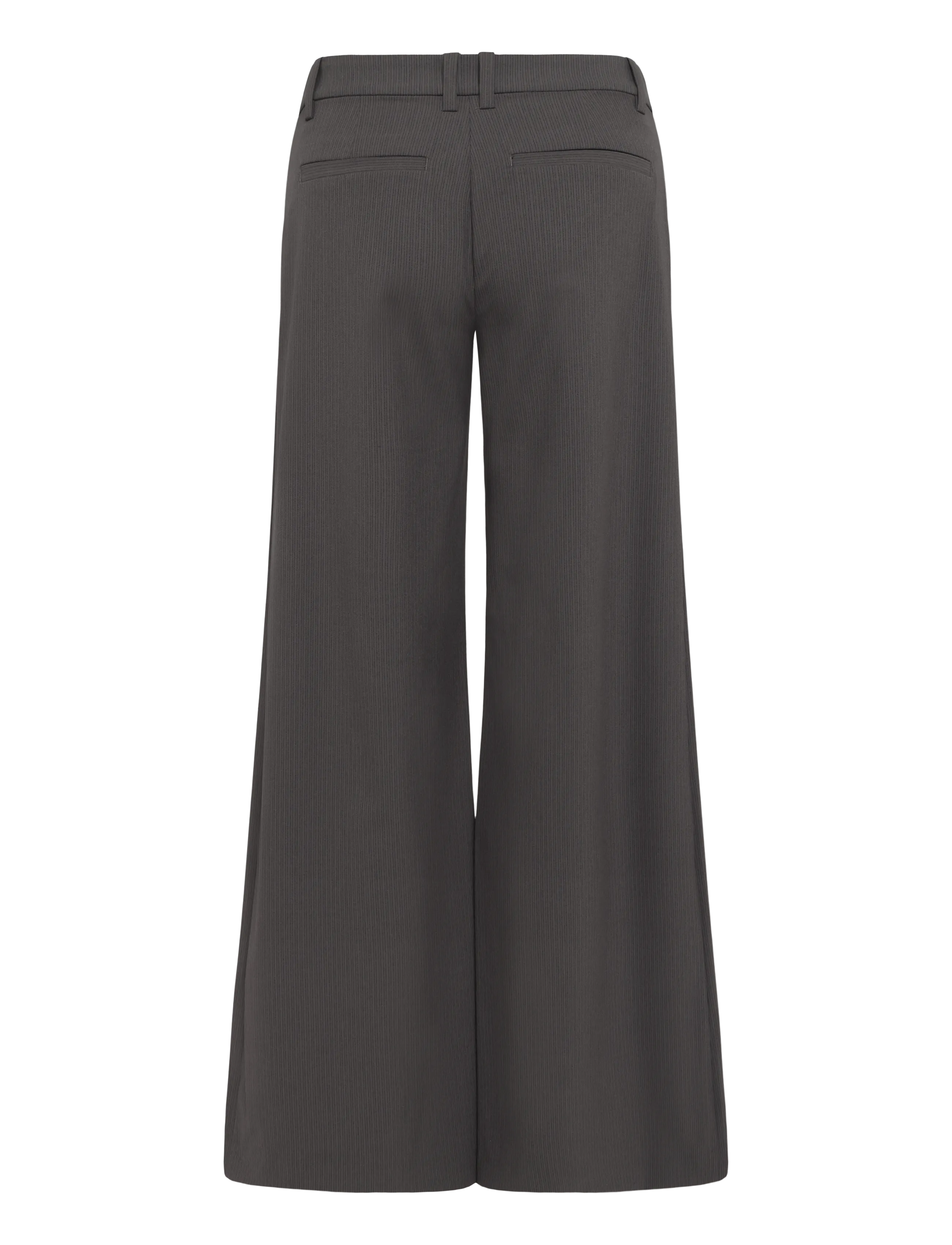 Weekday - Low Flared Suit Trousers - flare bukser - brown pinstripe - 1