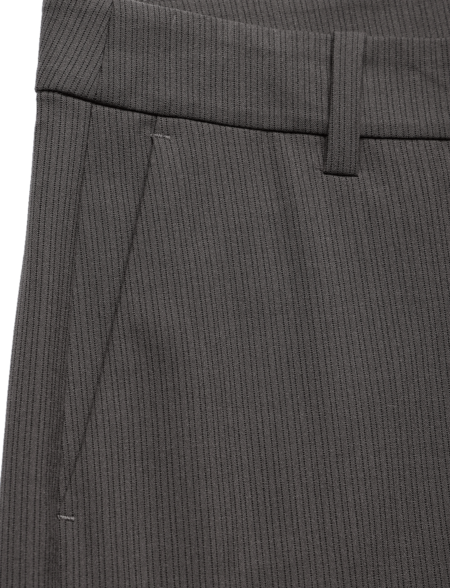 Weekday - Low Flared Suit Trousers - flare bukser - brown pinstripe - 2