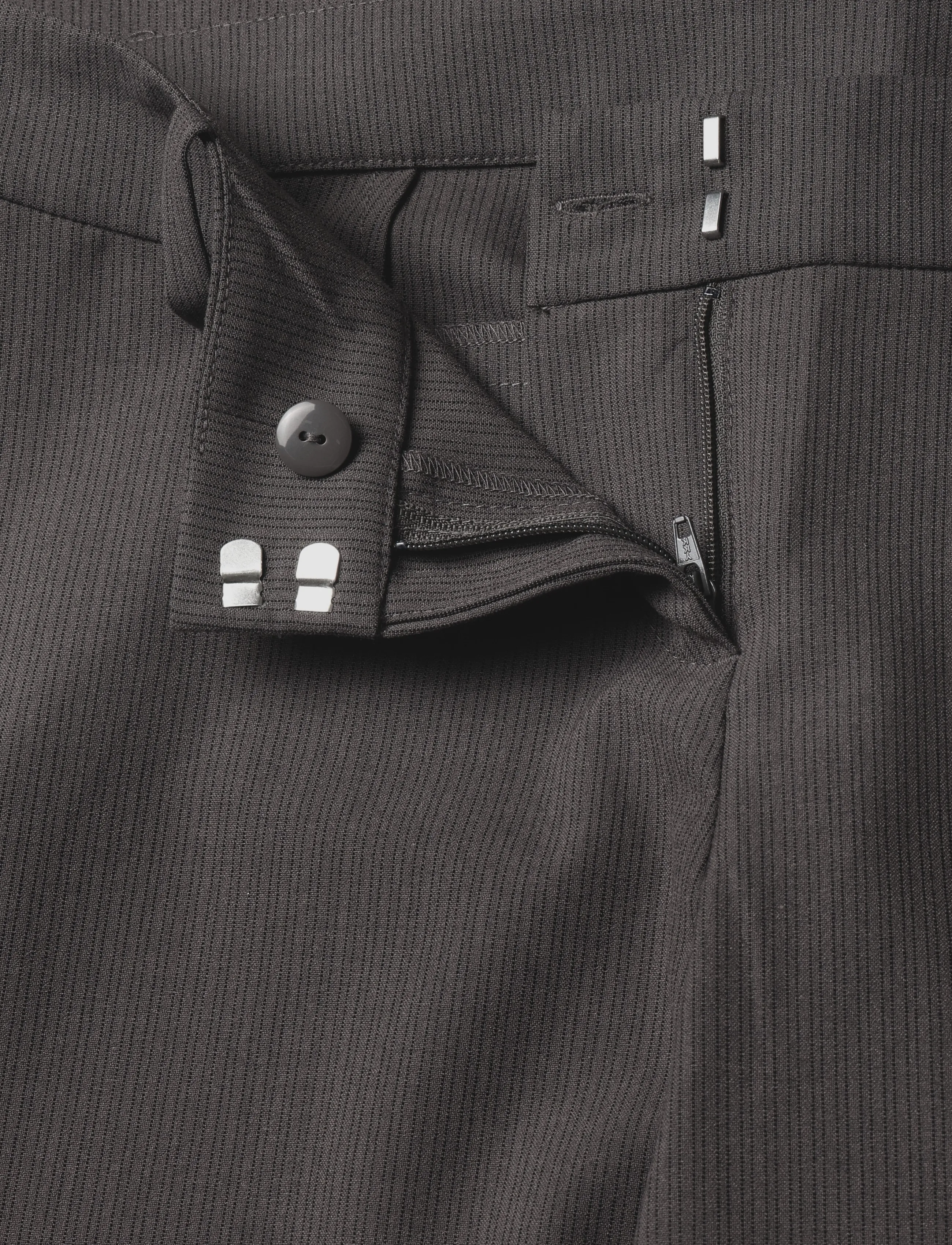 Weekday - Low Flared Suit Trousers - flare bukser - brown pinstripe - 3