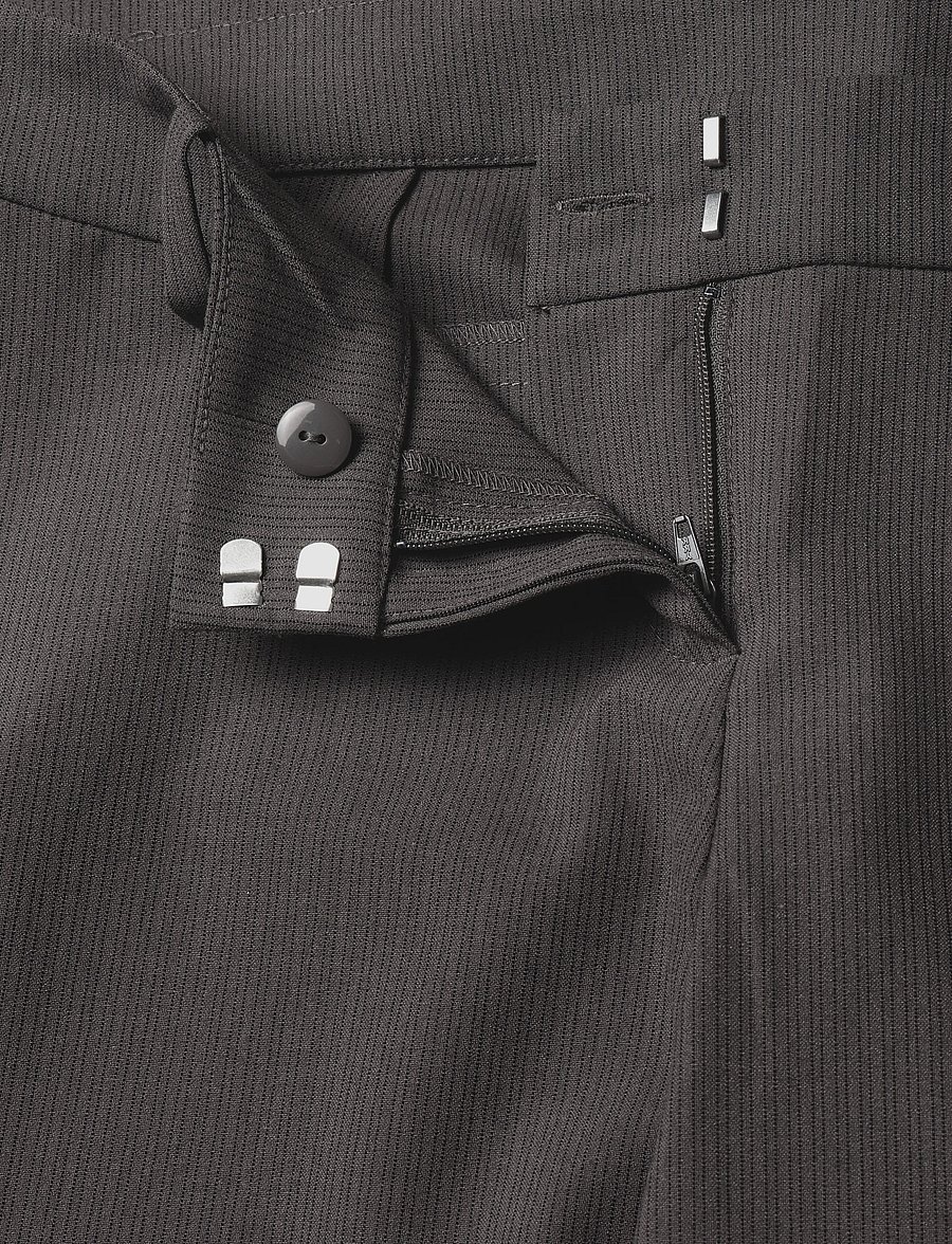 Weekday - Low Flared Suit Trousers - flare bukser - brown pinstripe - 3