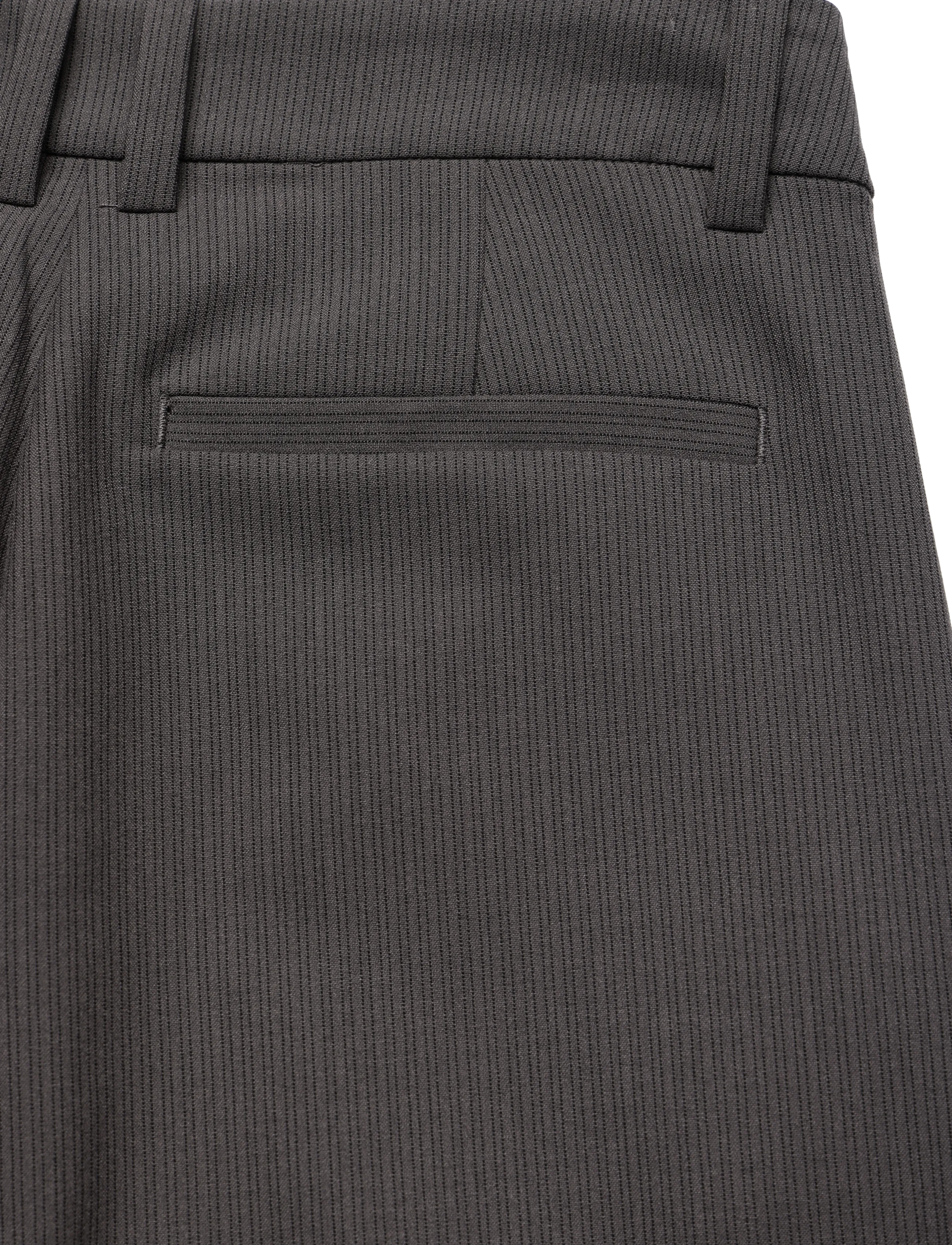Weekday - Low Flared Suit Trousers - flare bukser - brown pinstripe - 4