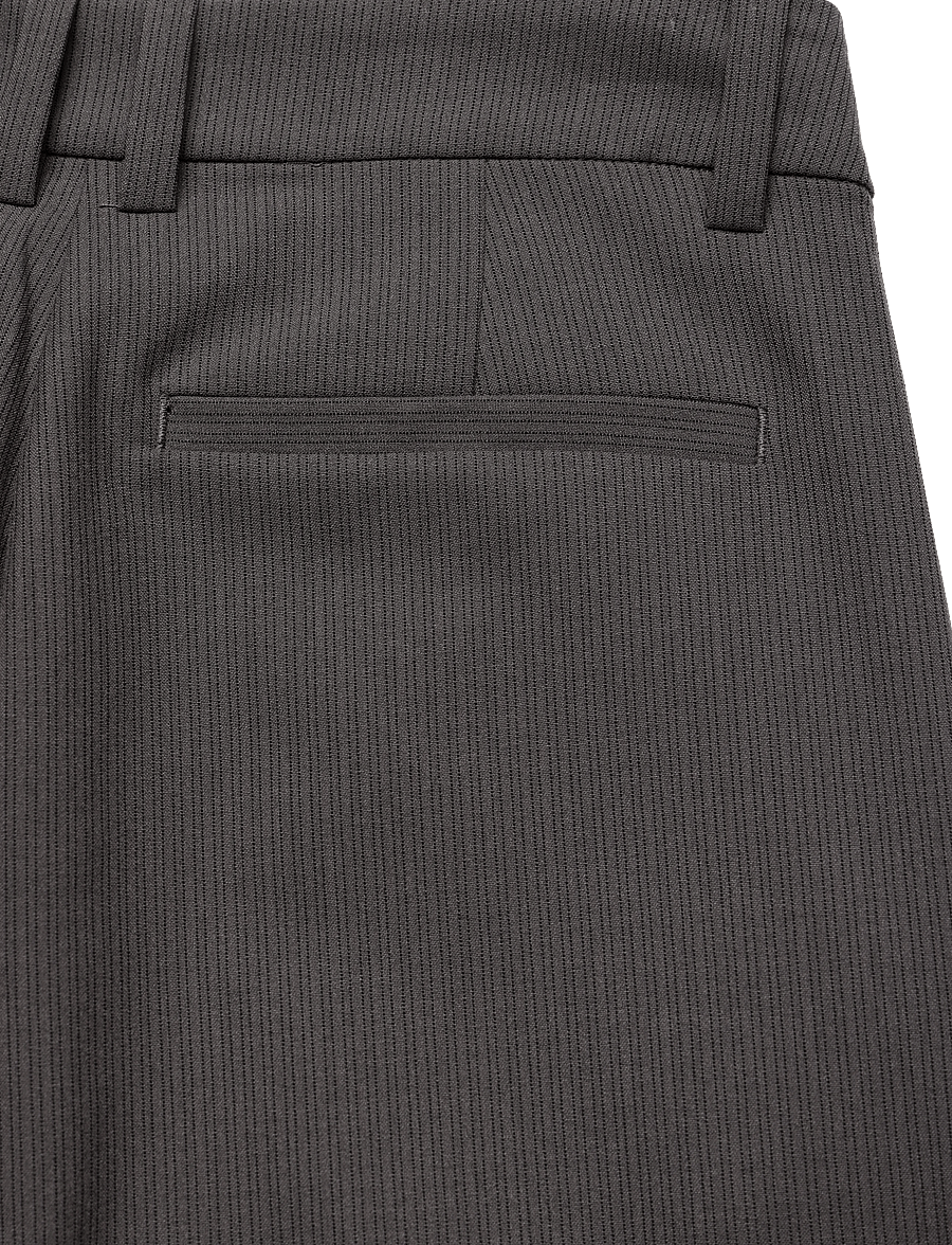 Weekday - Low Flared Suit Trousers - flare bukser - brown pinstripe - 4