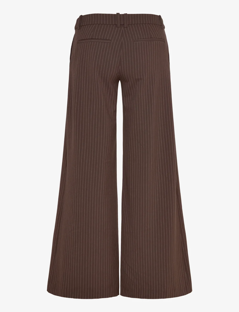 Weekday - Low Flared Suit Trousers - flare bukser - brown stripe - 1