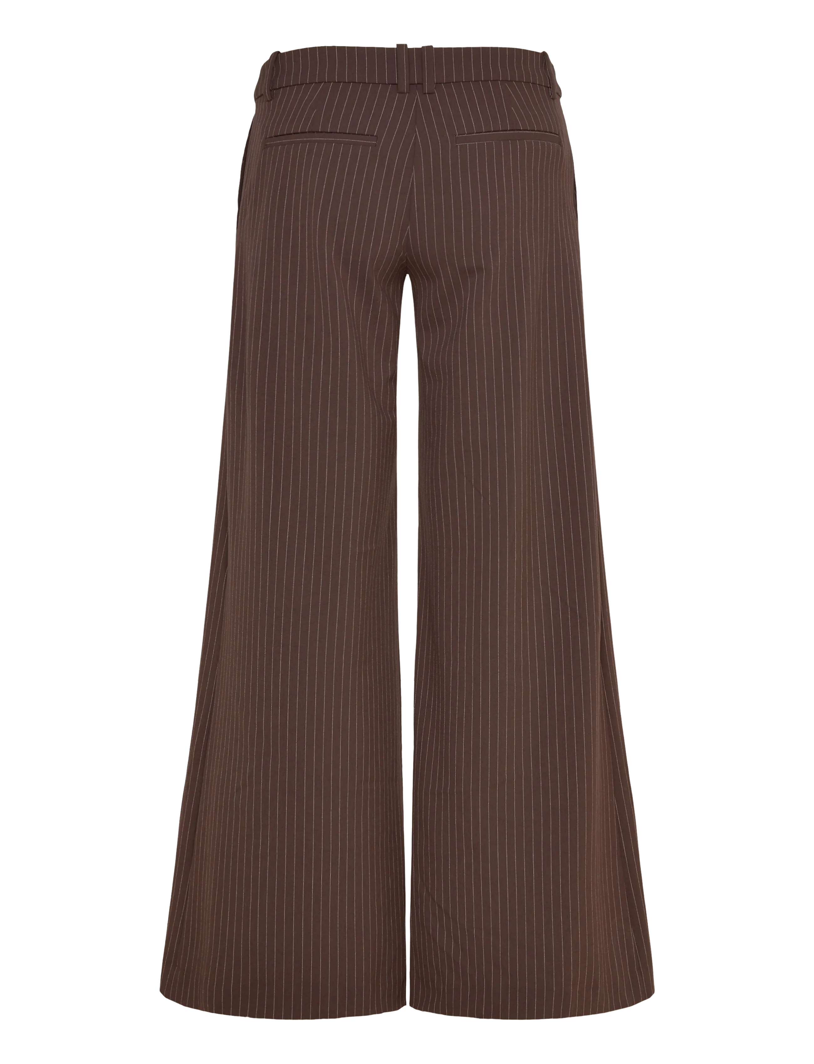 Weekday - Low Flared Suit Trousers - alt laiad püksid - brown stripe - 1